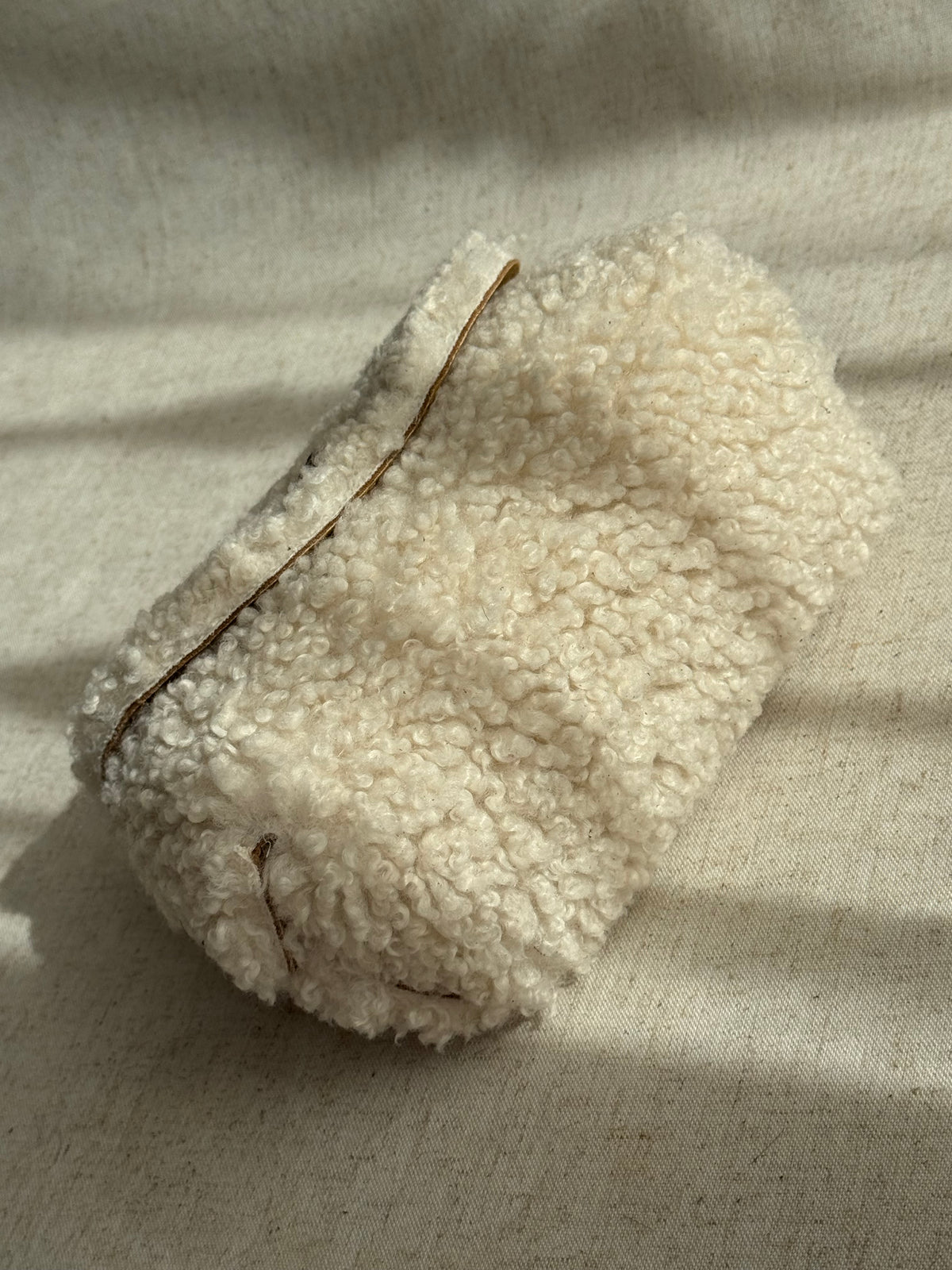 Borsa Lily - teddy, con tracolla in catena