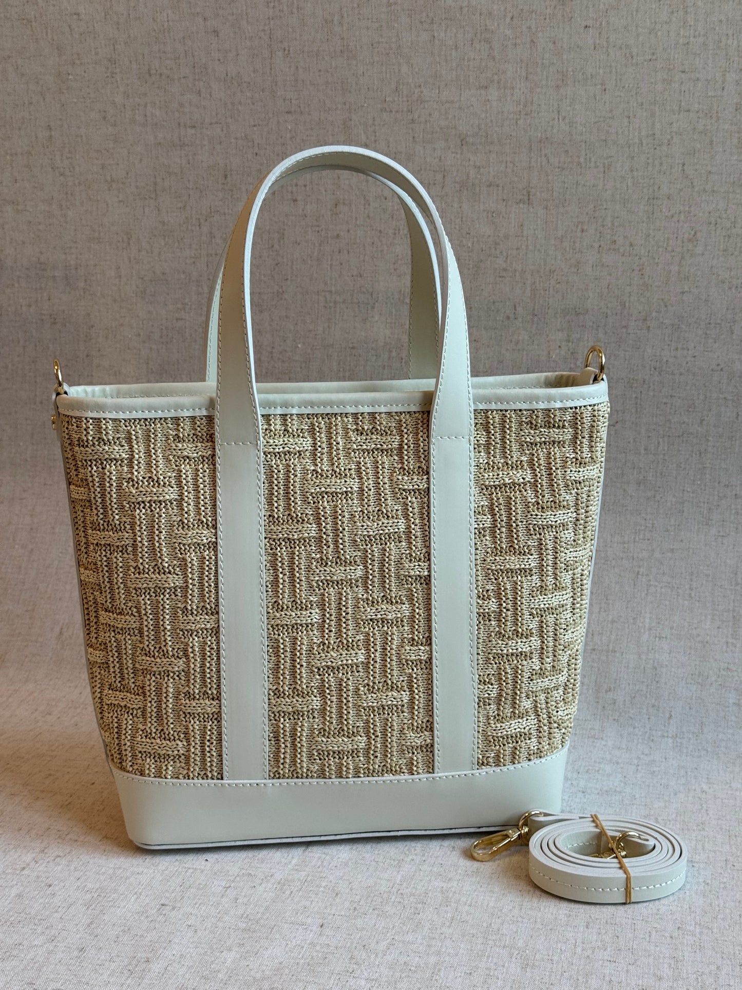 Borsa Costa - rafia, con tracolla lunga