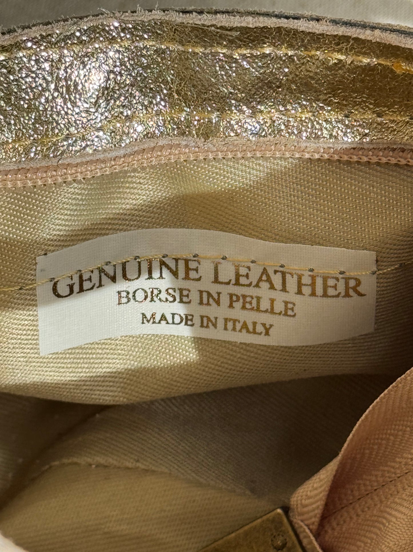 Borsa Riri - laminato, misura piccola, con tracolla lunga