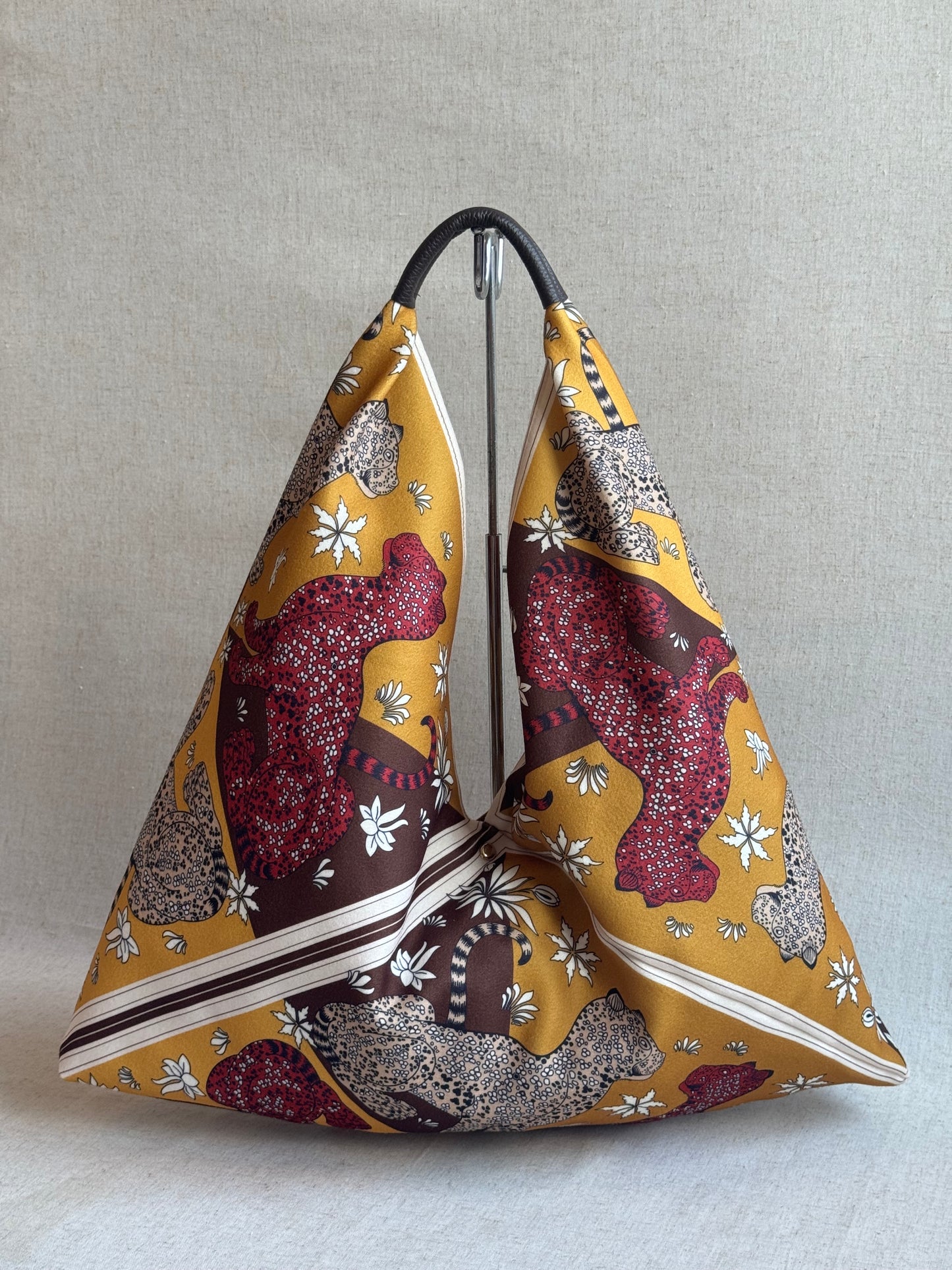 Borsa Melissa - tessuto, stampa leopardi