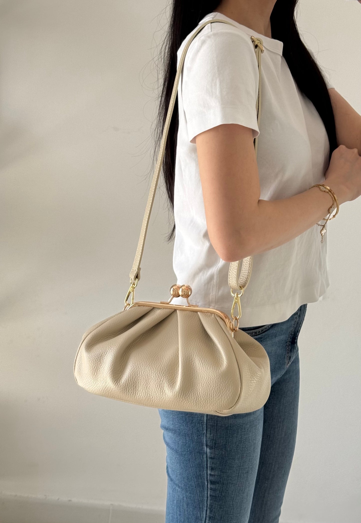 Borsa Raffy - misura piccola, con tracolla lunga