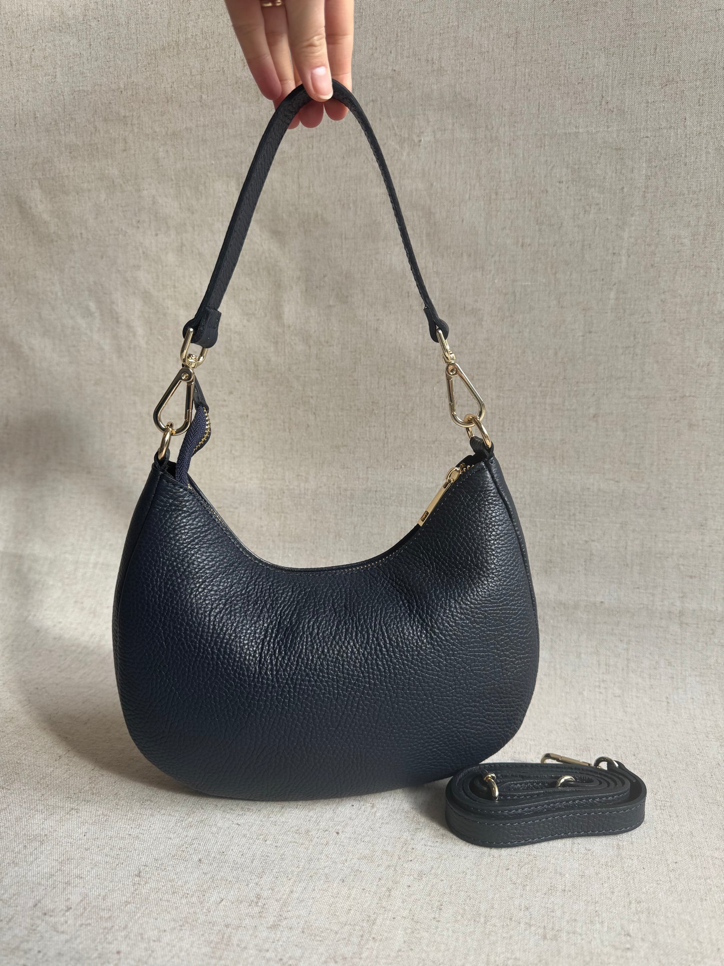 Borsa a spalla Luna - misura grande, con tracolla lunga