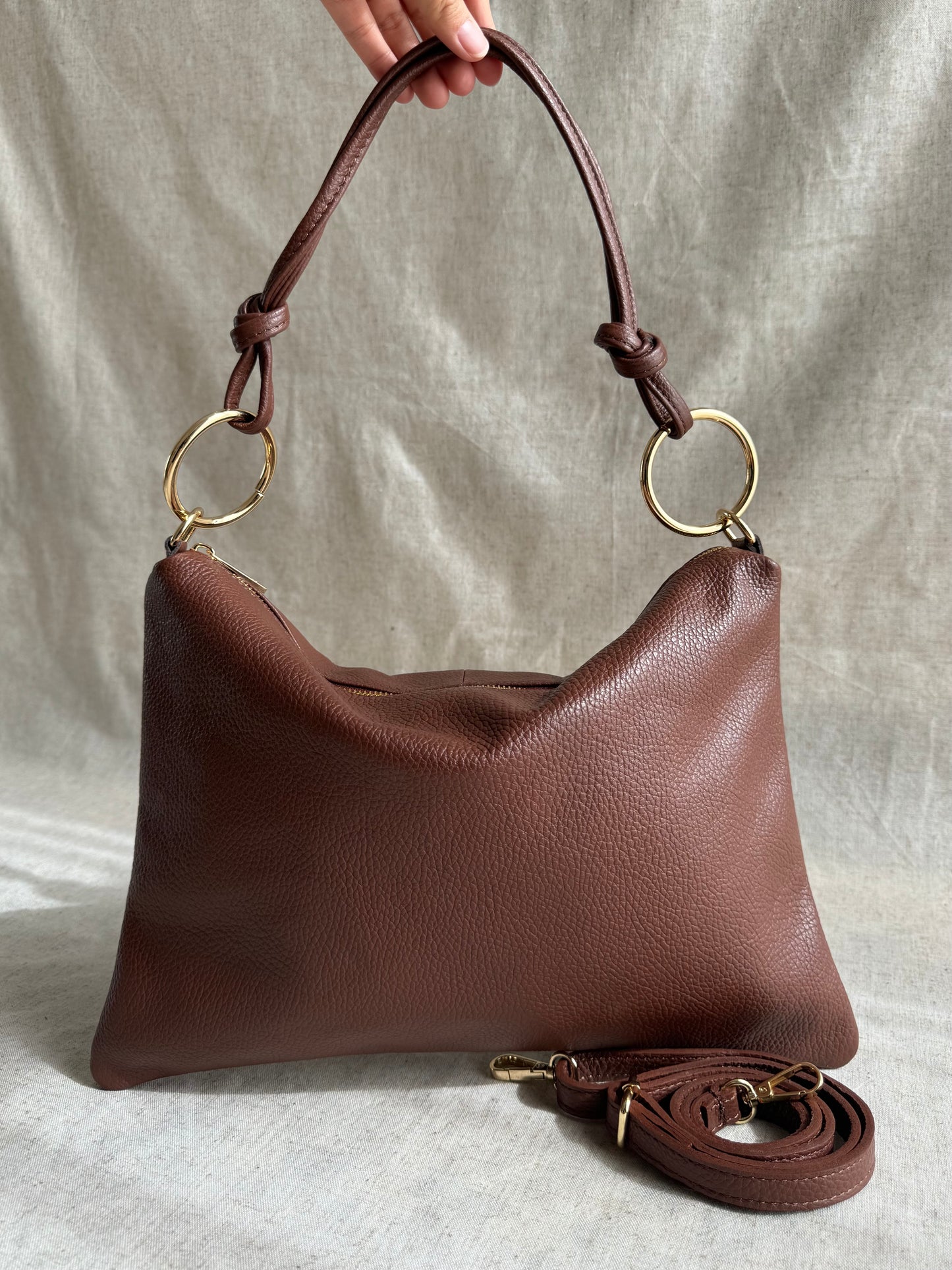 Borsa a spalla Agata - misura grande, con tracolla lunga
