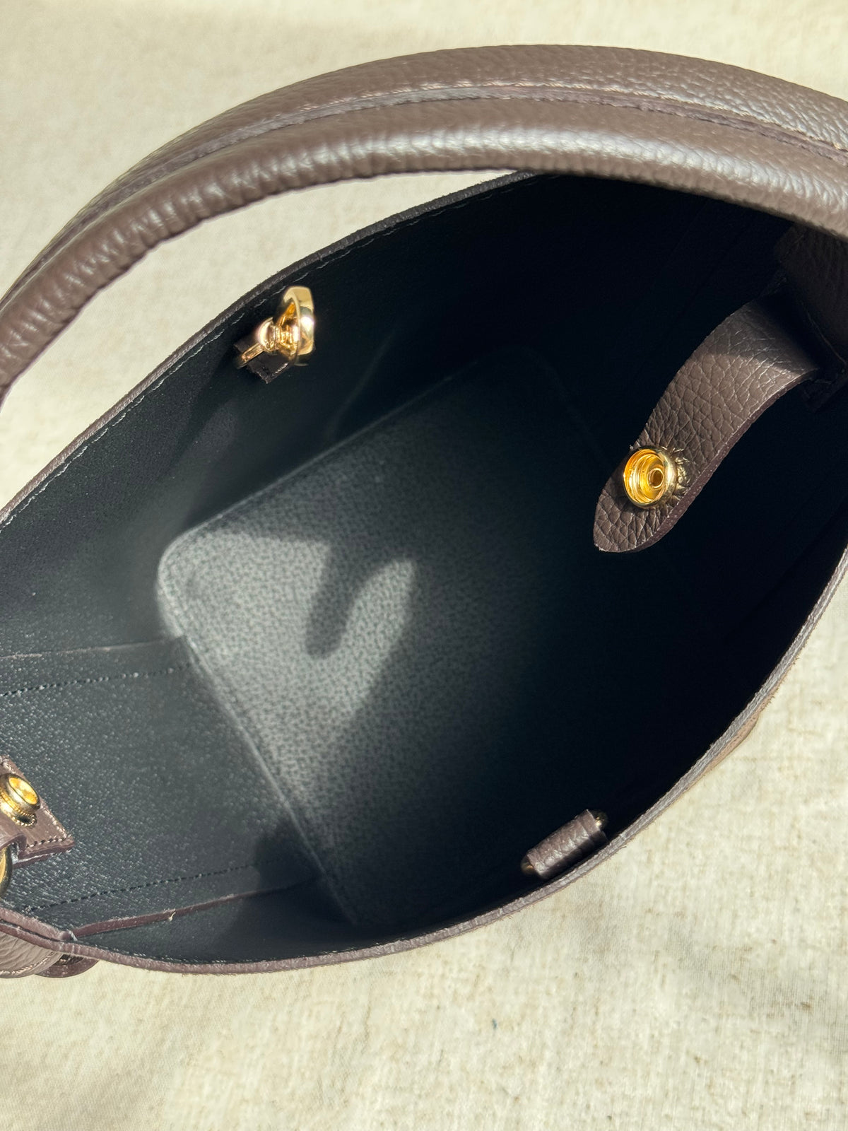 Borsa Vittoria - camoscio, con pochette e tracolla lunga