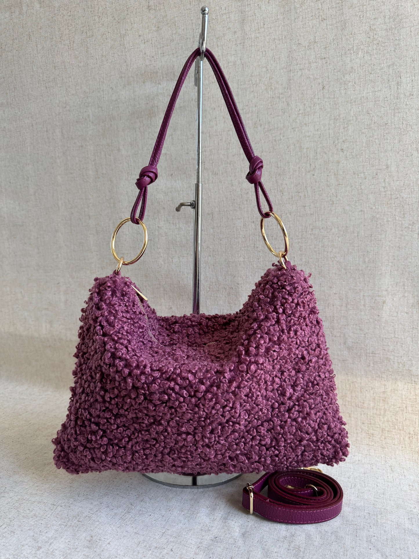 Borsa a spalla Agata - Teddy, con tracolla lunga
