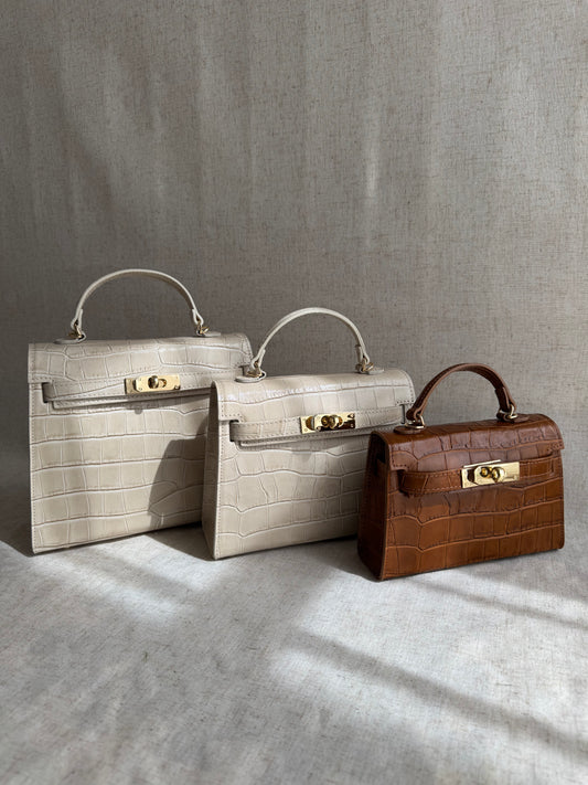 Borsa KELLY - misura piccola, con tracolla lunga