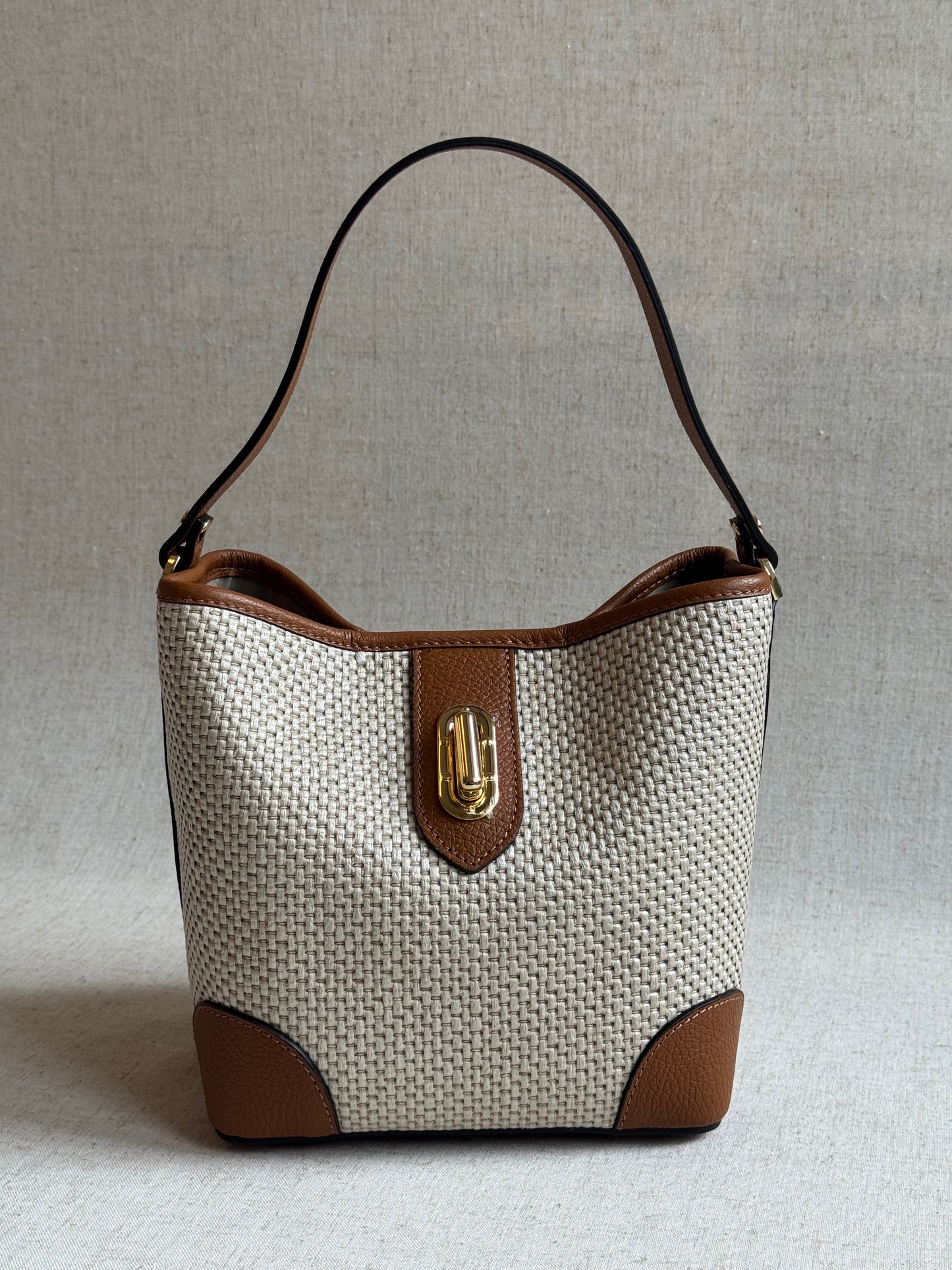 Borsa secchiello Linda - misura grande, con tracolla lunga