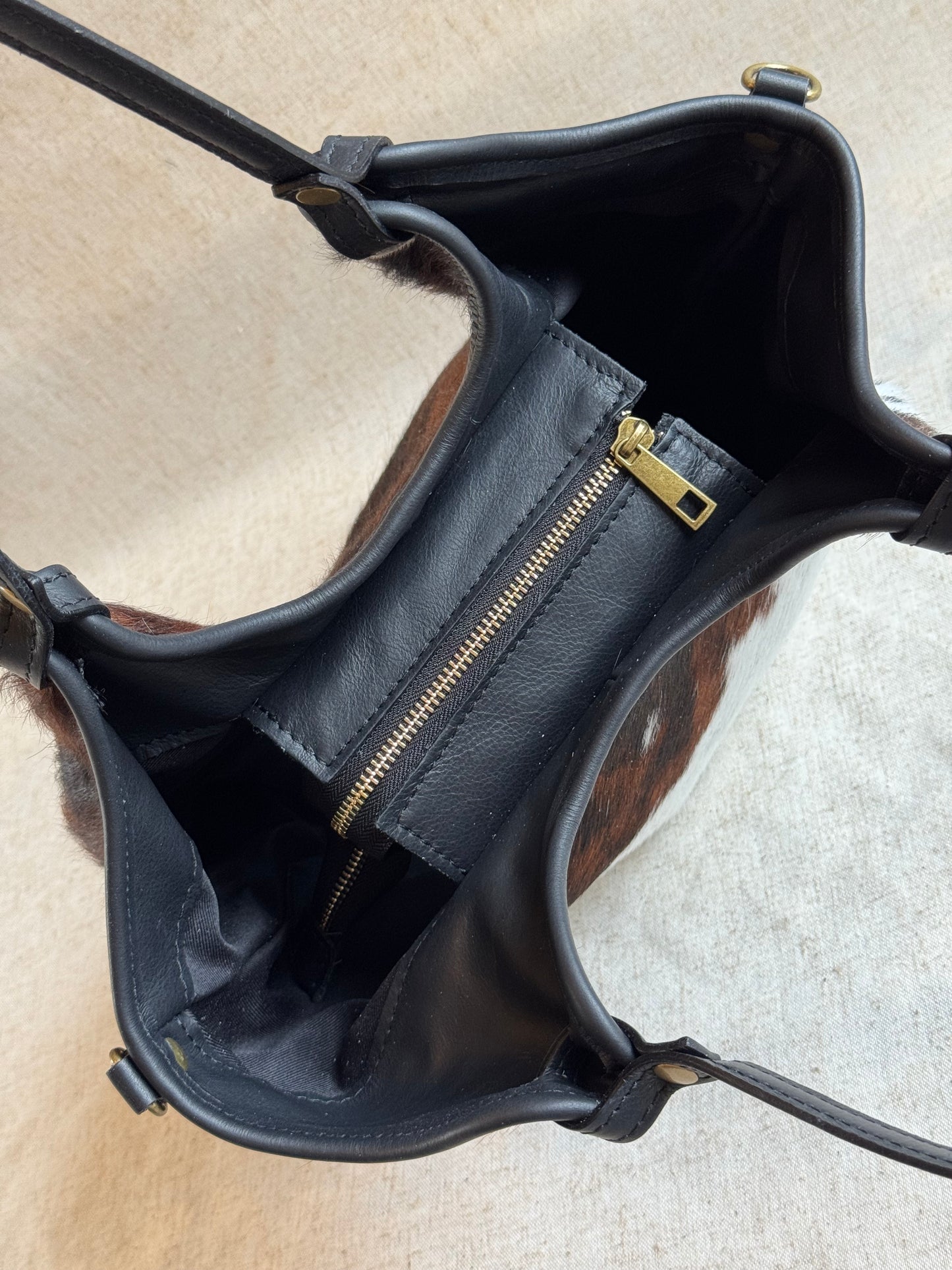 Borsa a spalla Roxy - cavallino, con tracolla lunga