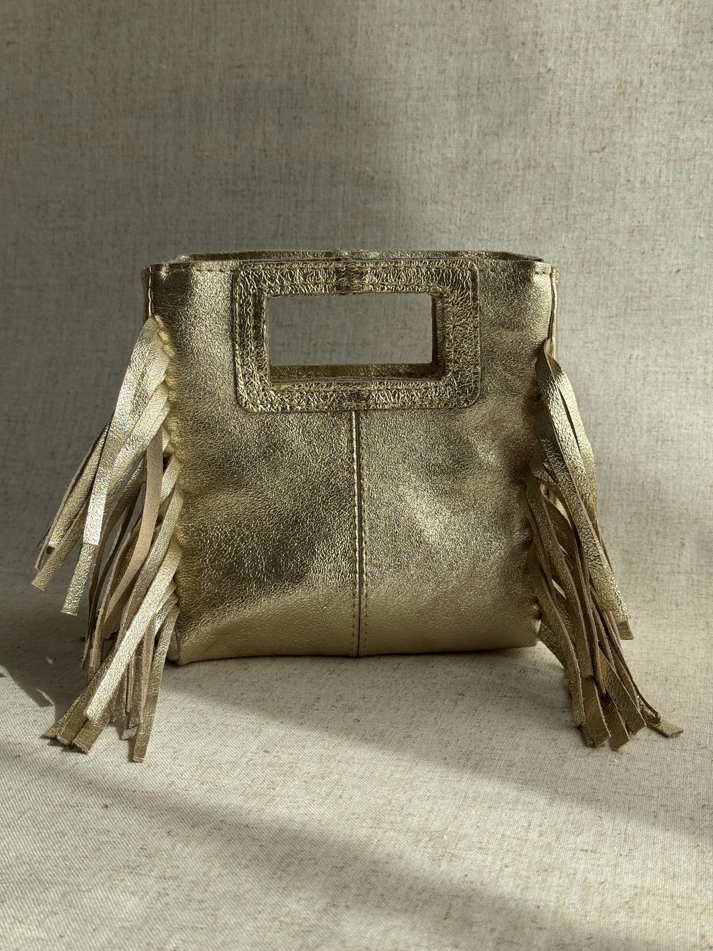 Borsa Riri - laminato, misura piccola, con tracolla lunga