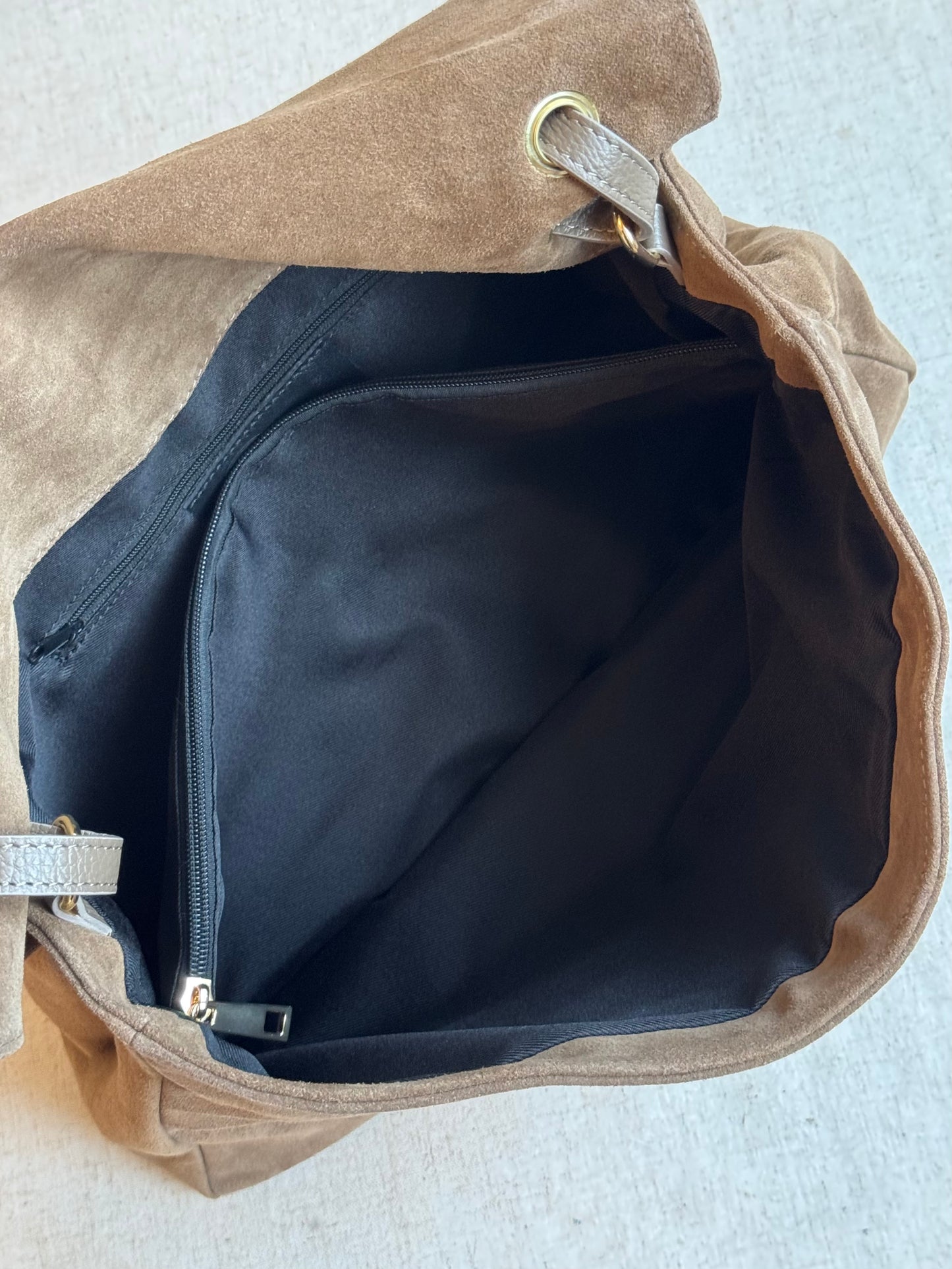Borsa Chantal - camoscio, manico regolabile