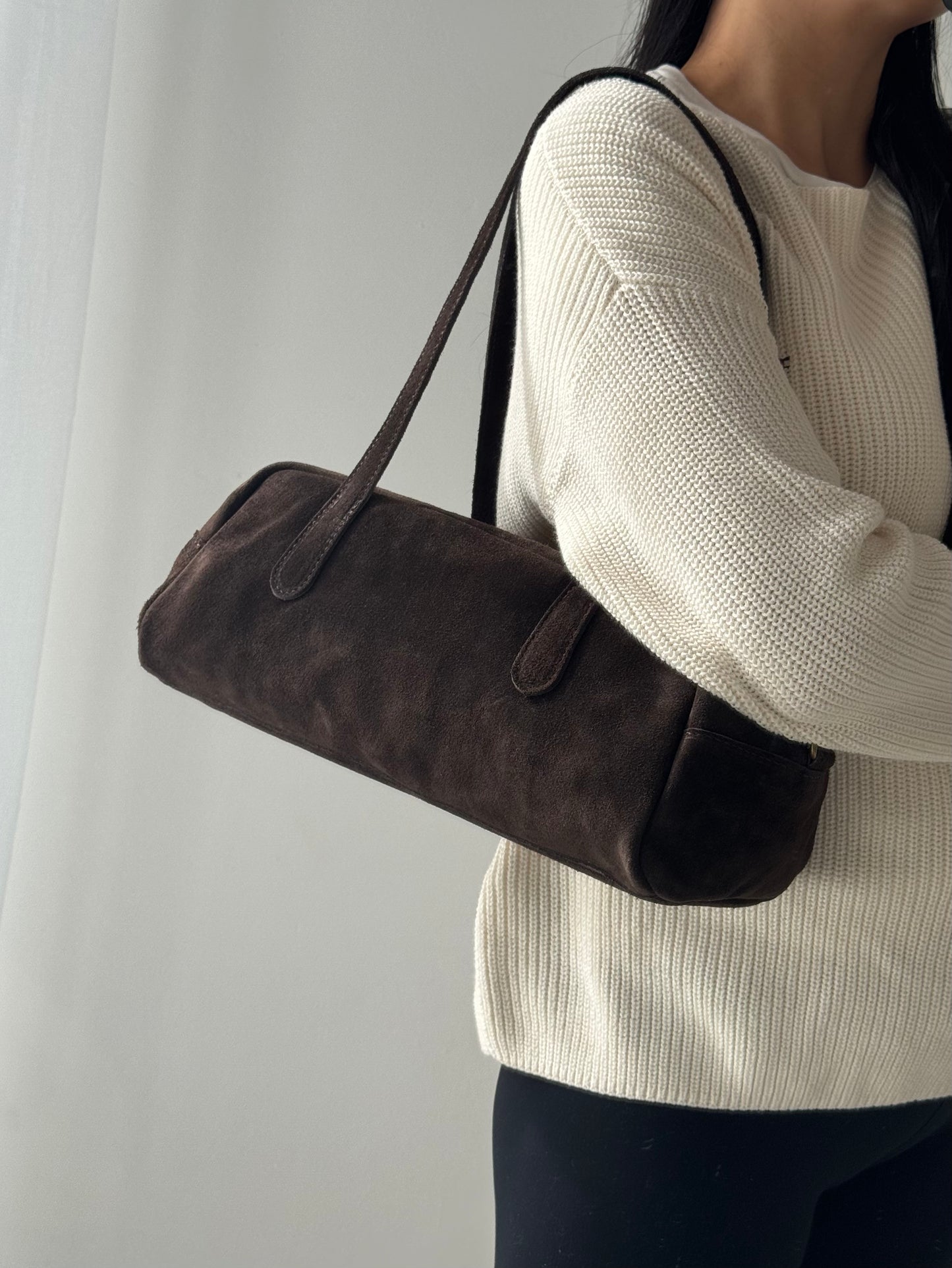 Borsa a spalla Oxford - con tracolla lunga