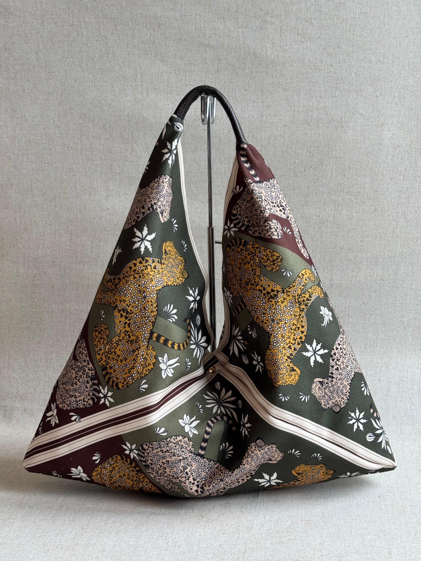 Borsa Melissa - tessuto, stampa leopardi