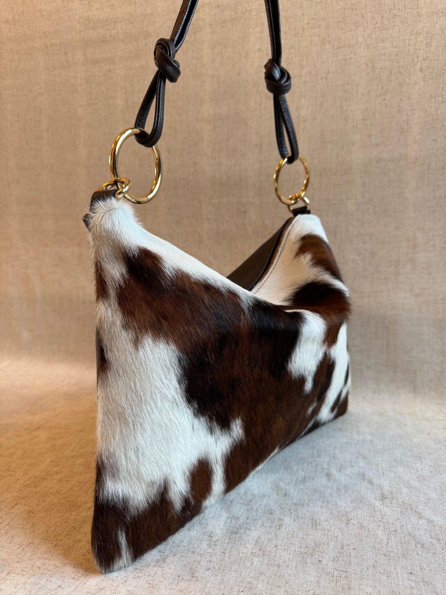Borsa a spalla Agata - cavallino, con tracolla lunga