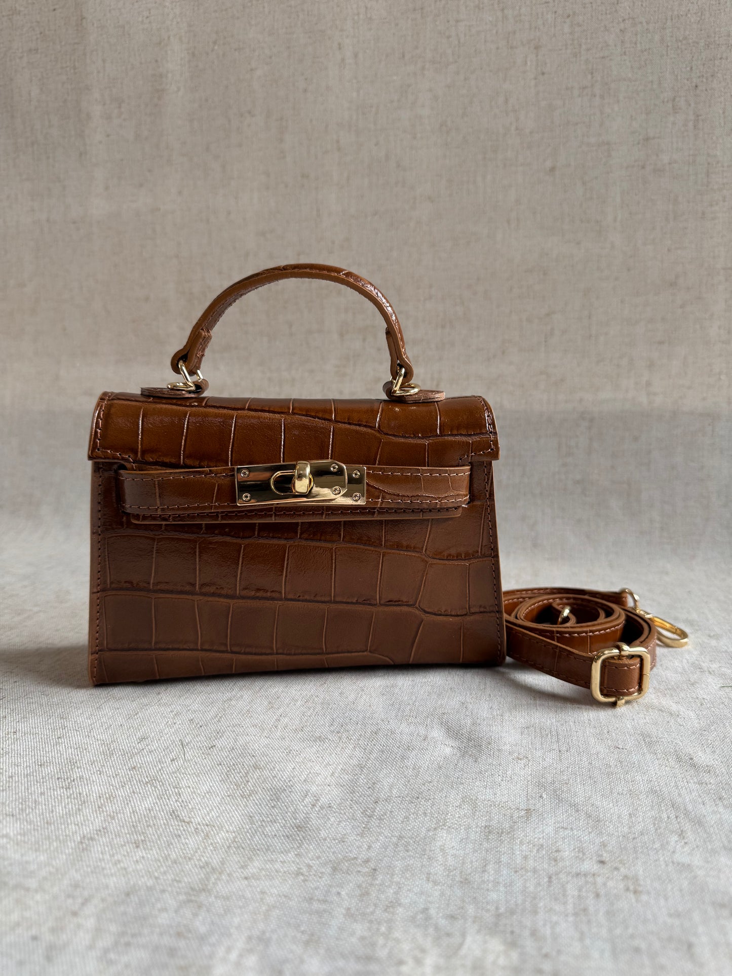 Borsa KELLY - misura piccola, con tracolla lunga