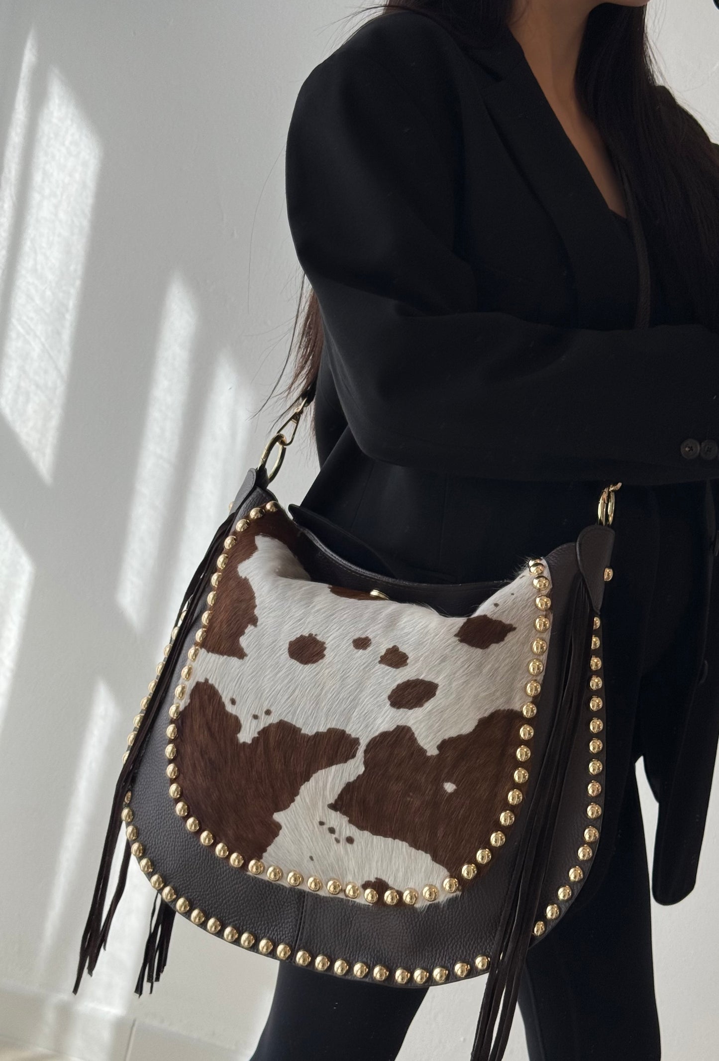 Borsa a spalla Texas - cavallino, con tracolla lunga