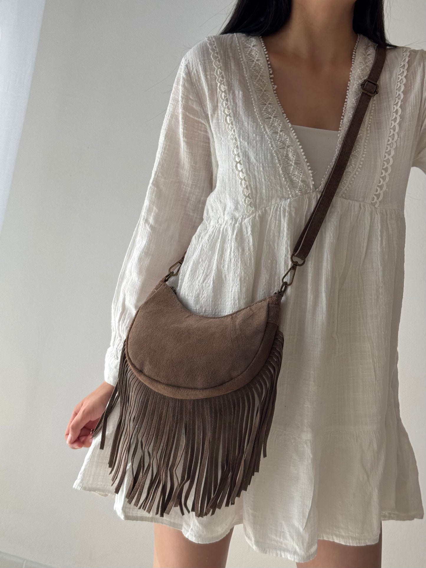 Borsa a spalla Meredith - con tracolla lunga