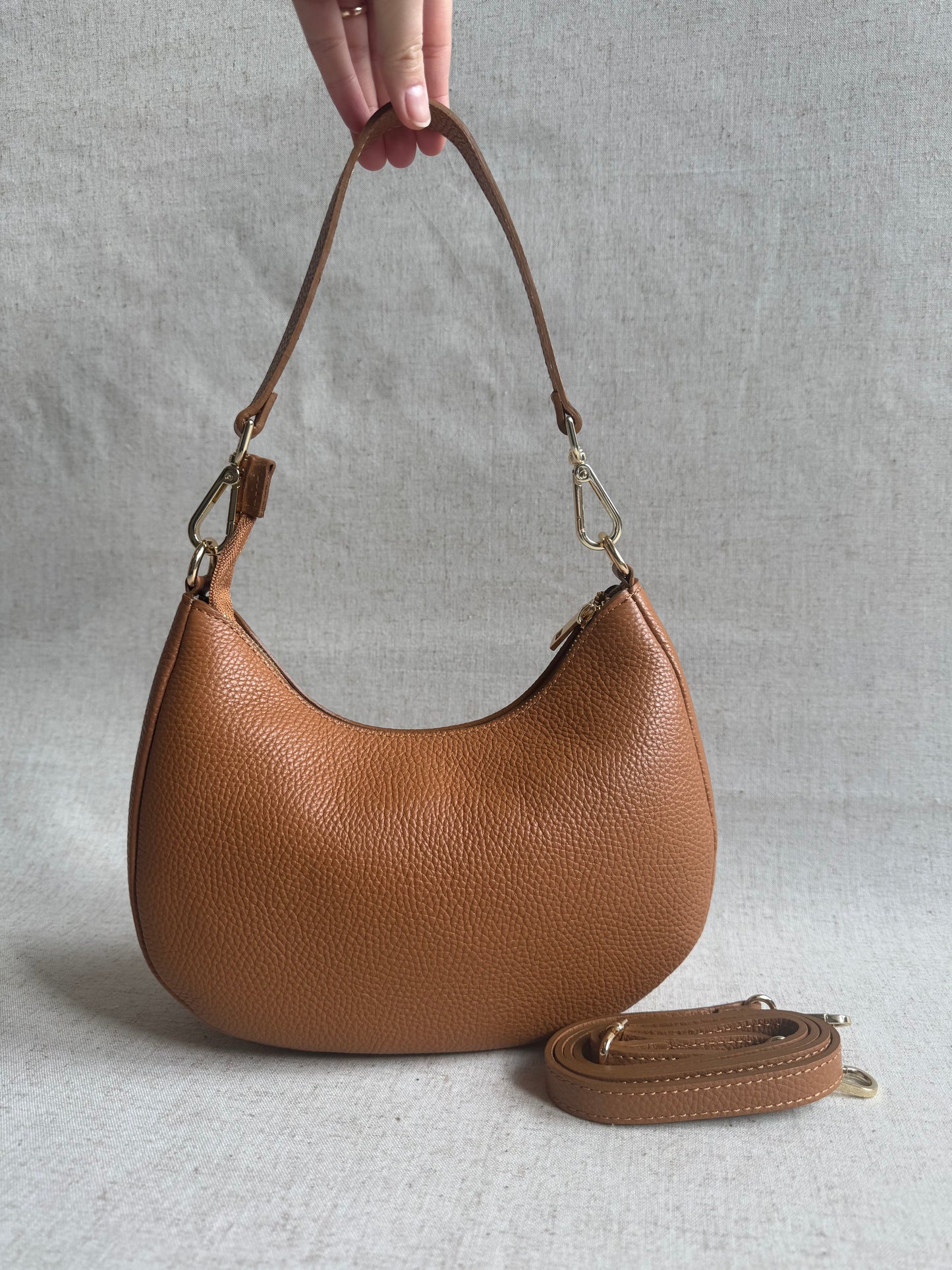 Borsa a spalla Luna - misura grande, con tracolla lunga