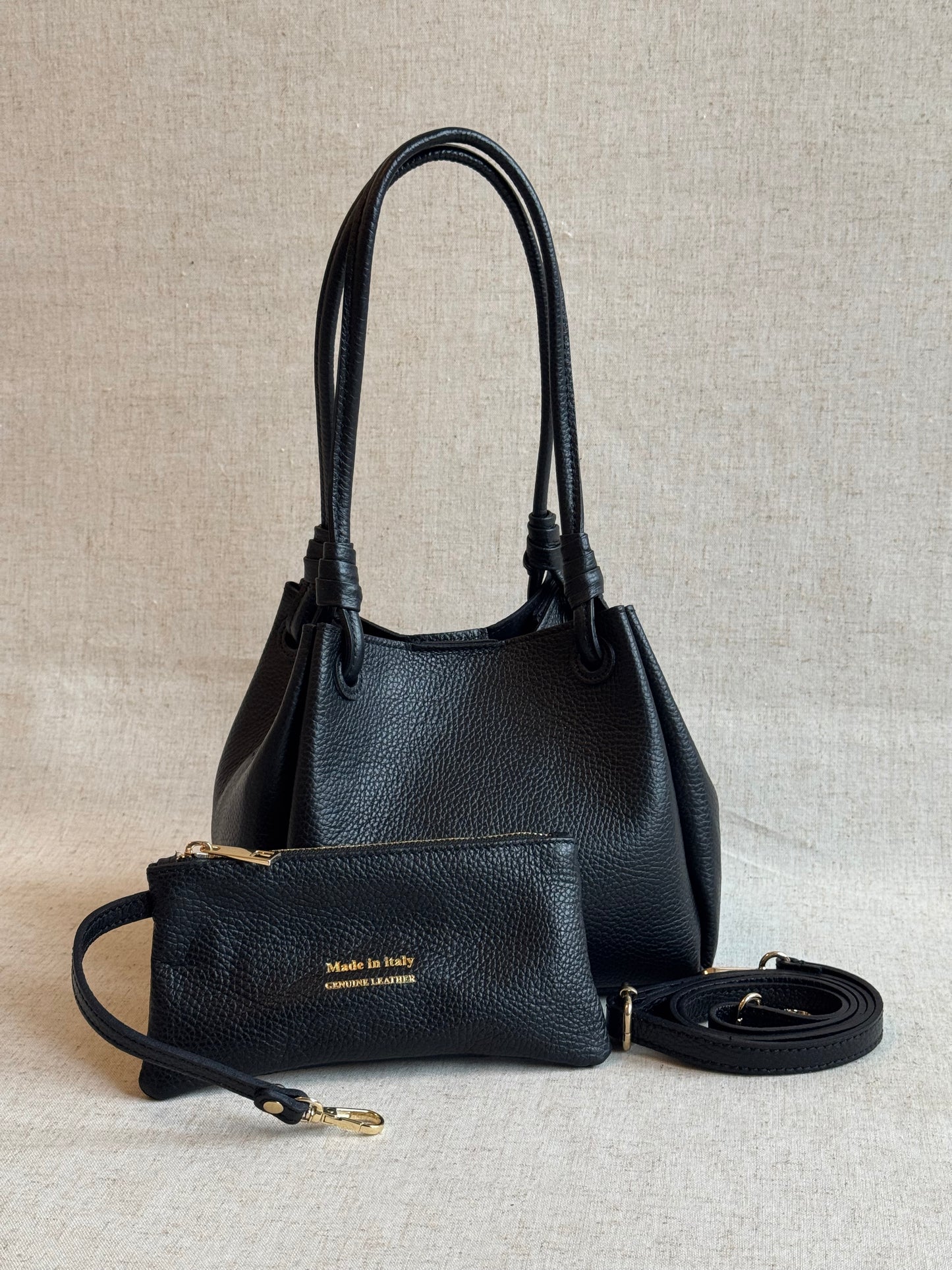 Borsa a spalla Cube - con tracolla lunga e pochette