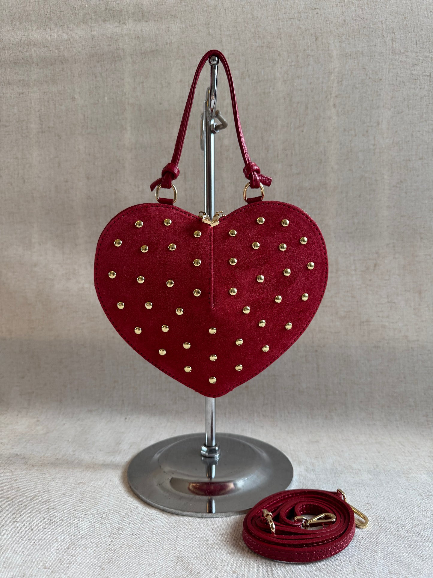Love - borchie, con tracolla lunga