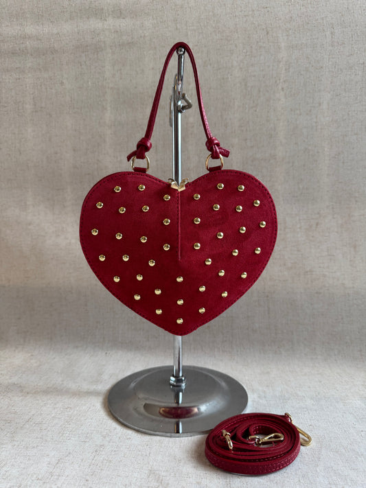 Love - borchie, con tracolla lunga