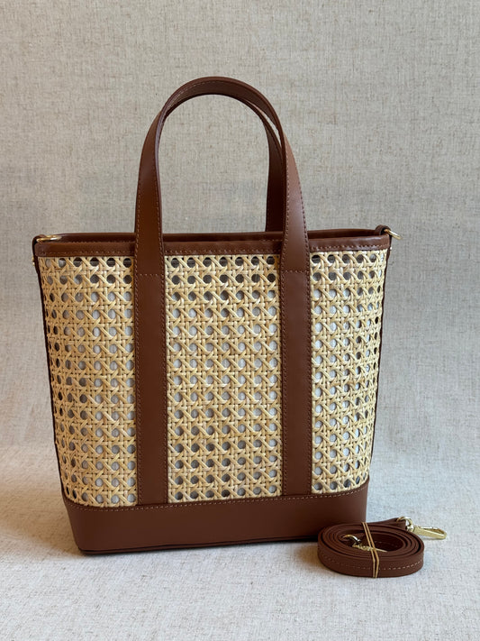 Borsa Costa - paglia di Vienna, con tracolla lunga