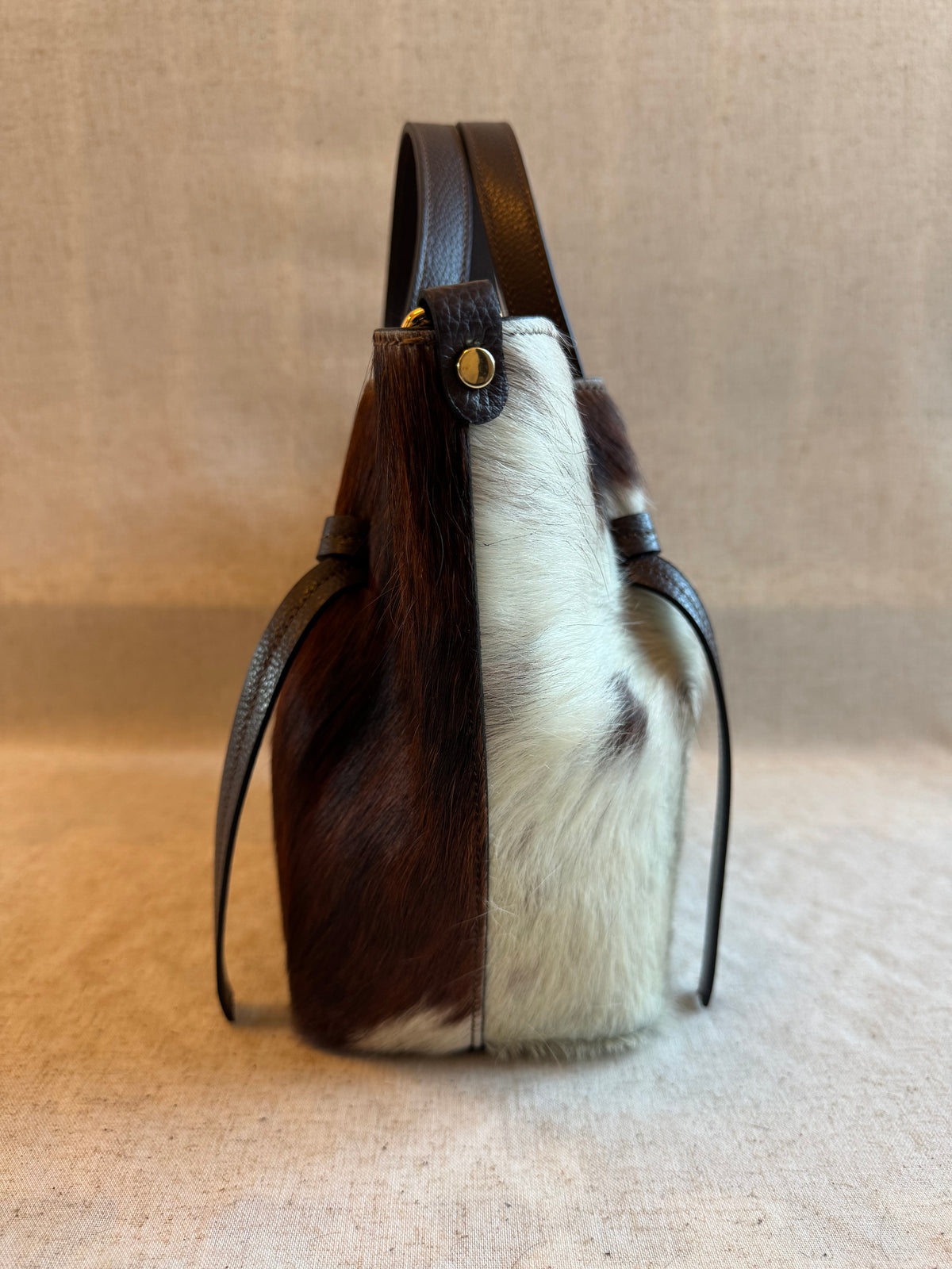 Borsa Laura - cavallino, con tracolla lunga e pochette