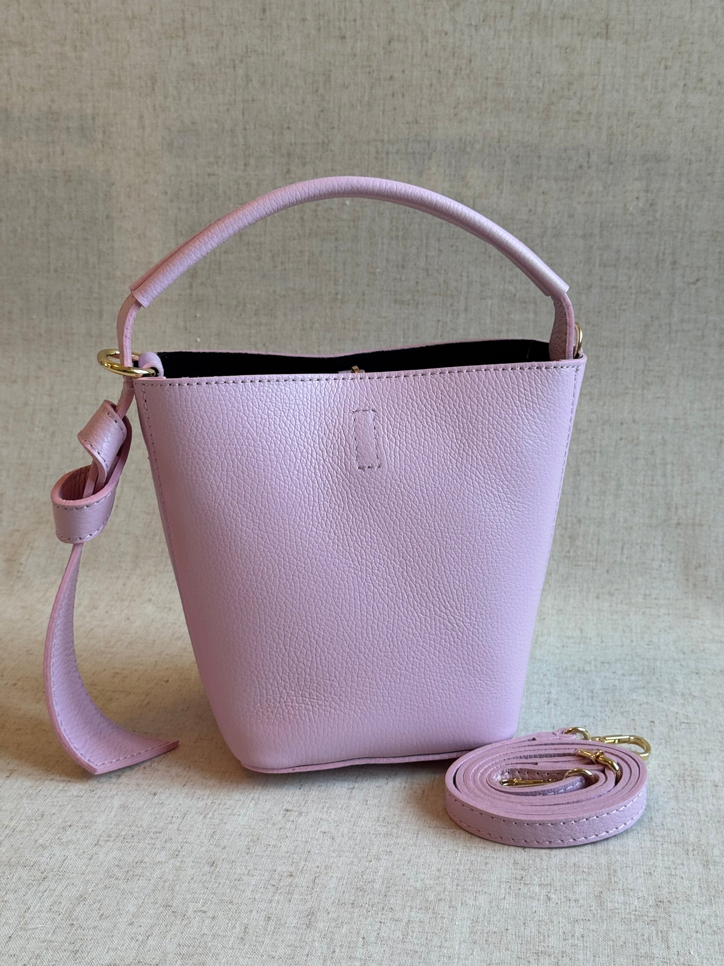 Borsa secchiello Vittoria - con tracolla lunga e pochette