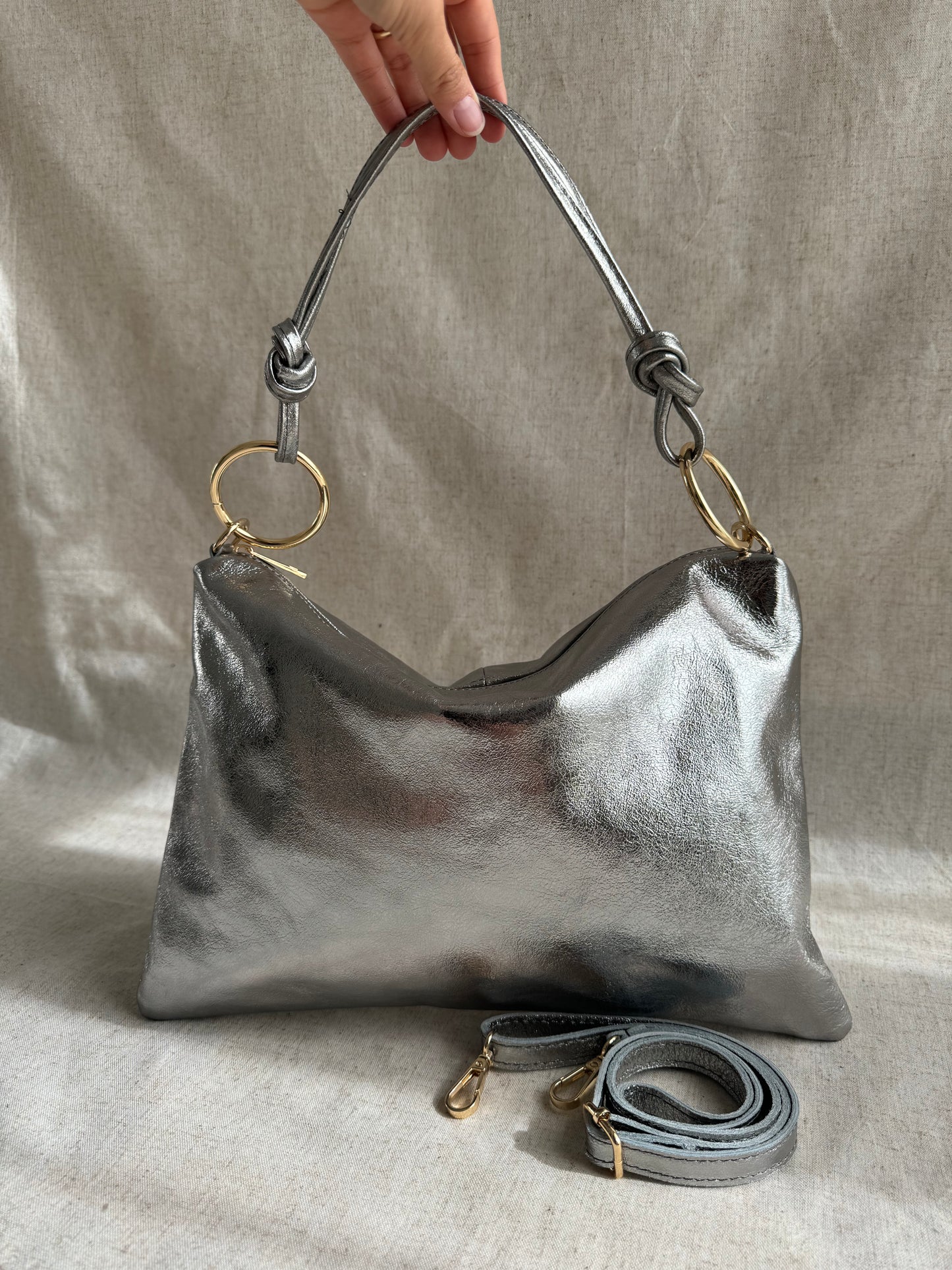 Borsa a spalla Agata - misura grande, con tracolla lunga