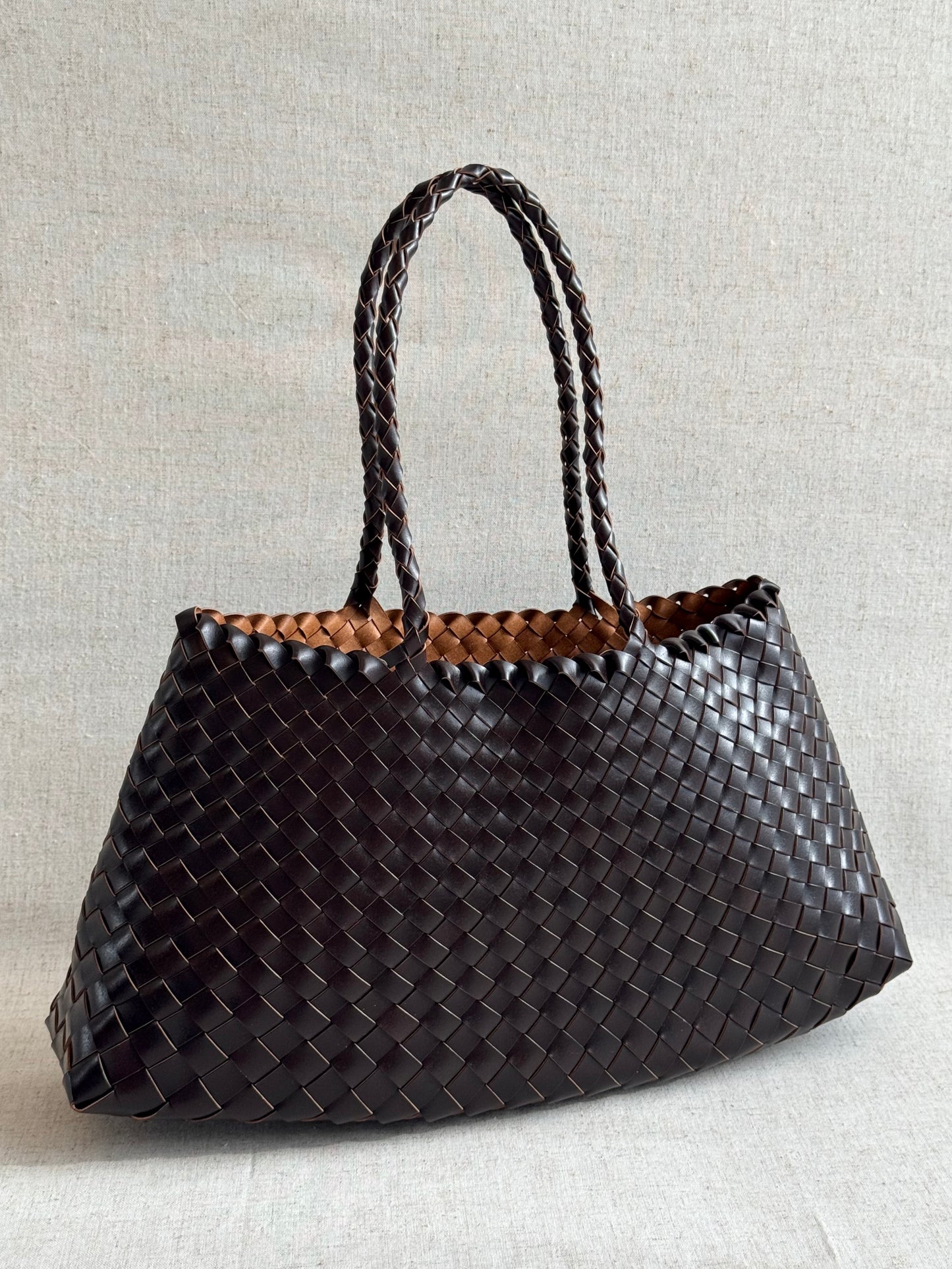 Maxi borsa a spalla Cassandra - vera pelle tamponato