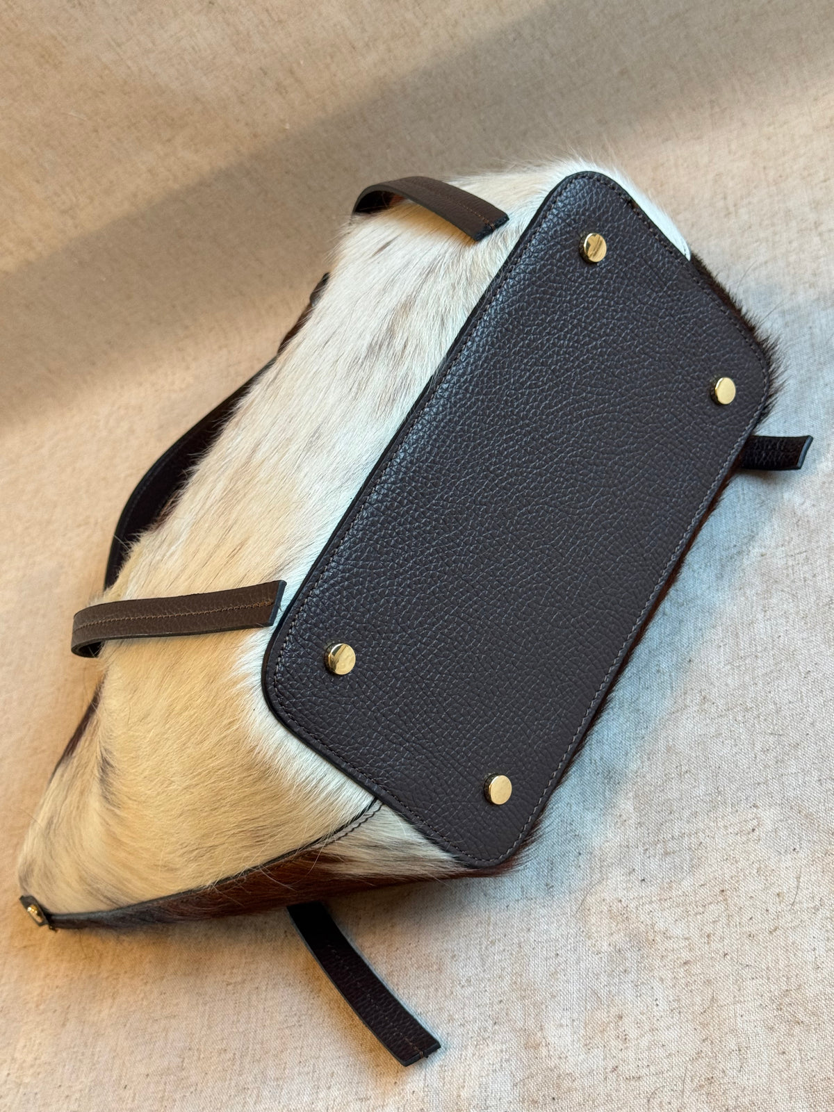 Borsa Laura - cavallino, con tracolla lunga e pochette