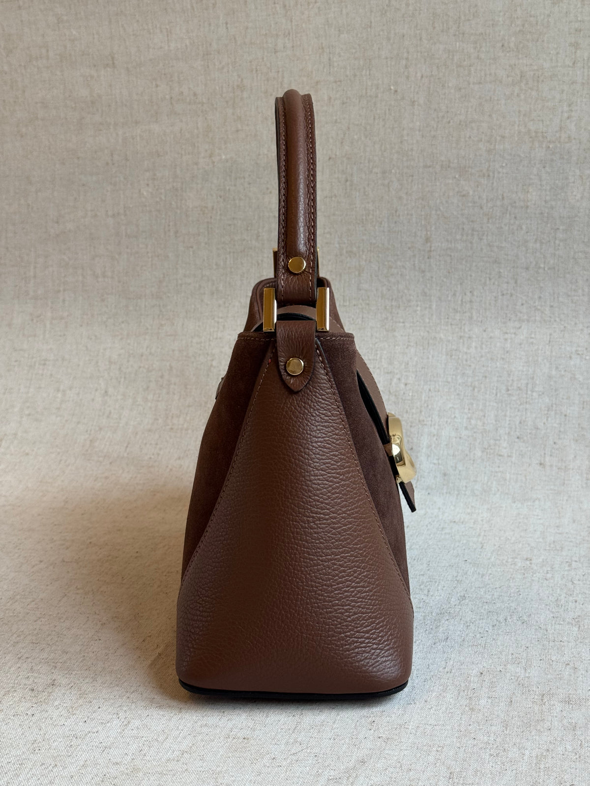 Borsa Cora - camoscio, con tracolla lunga