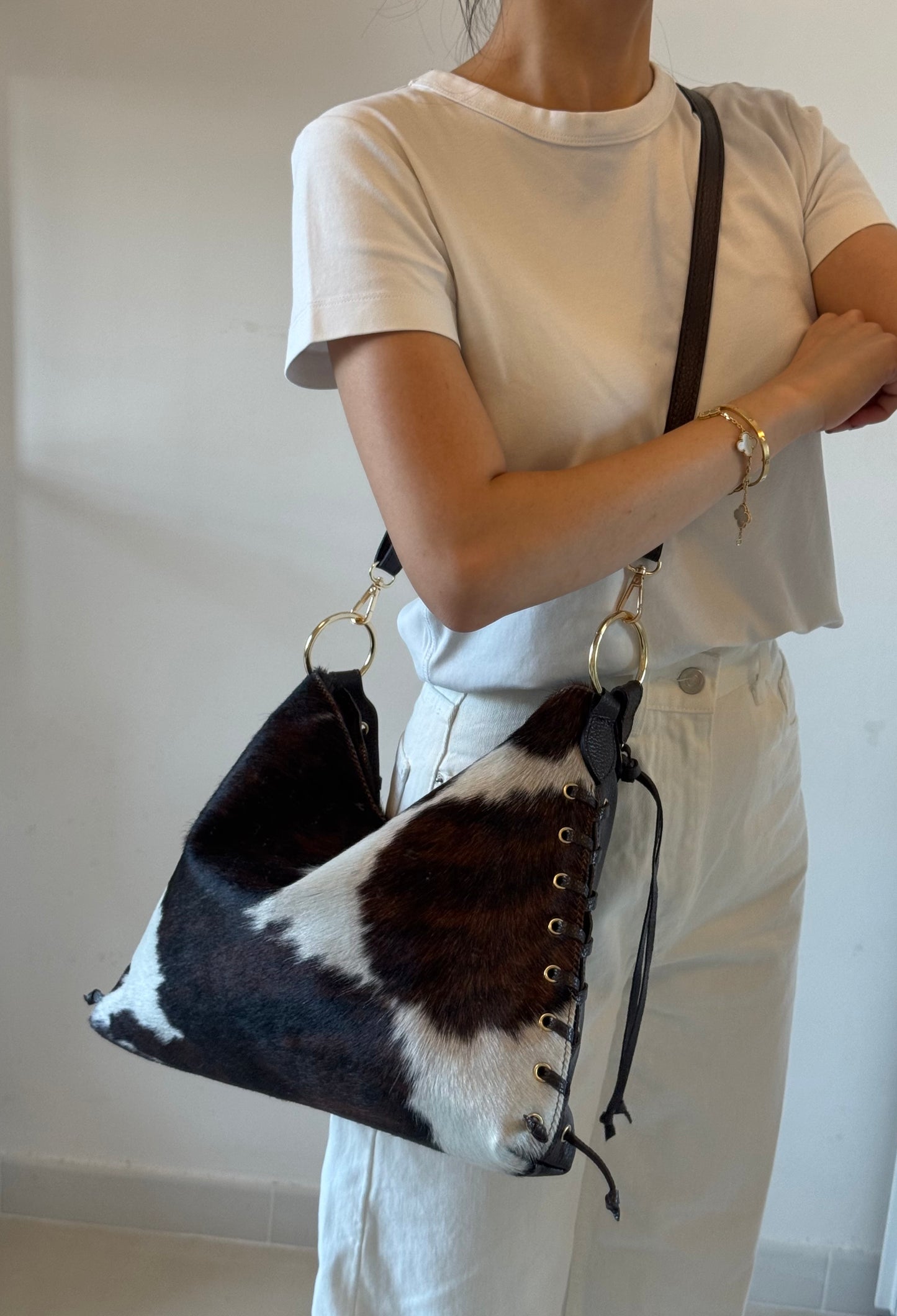 Borsa Dora - cavallino, con tracolla lunga