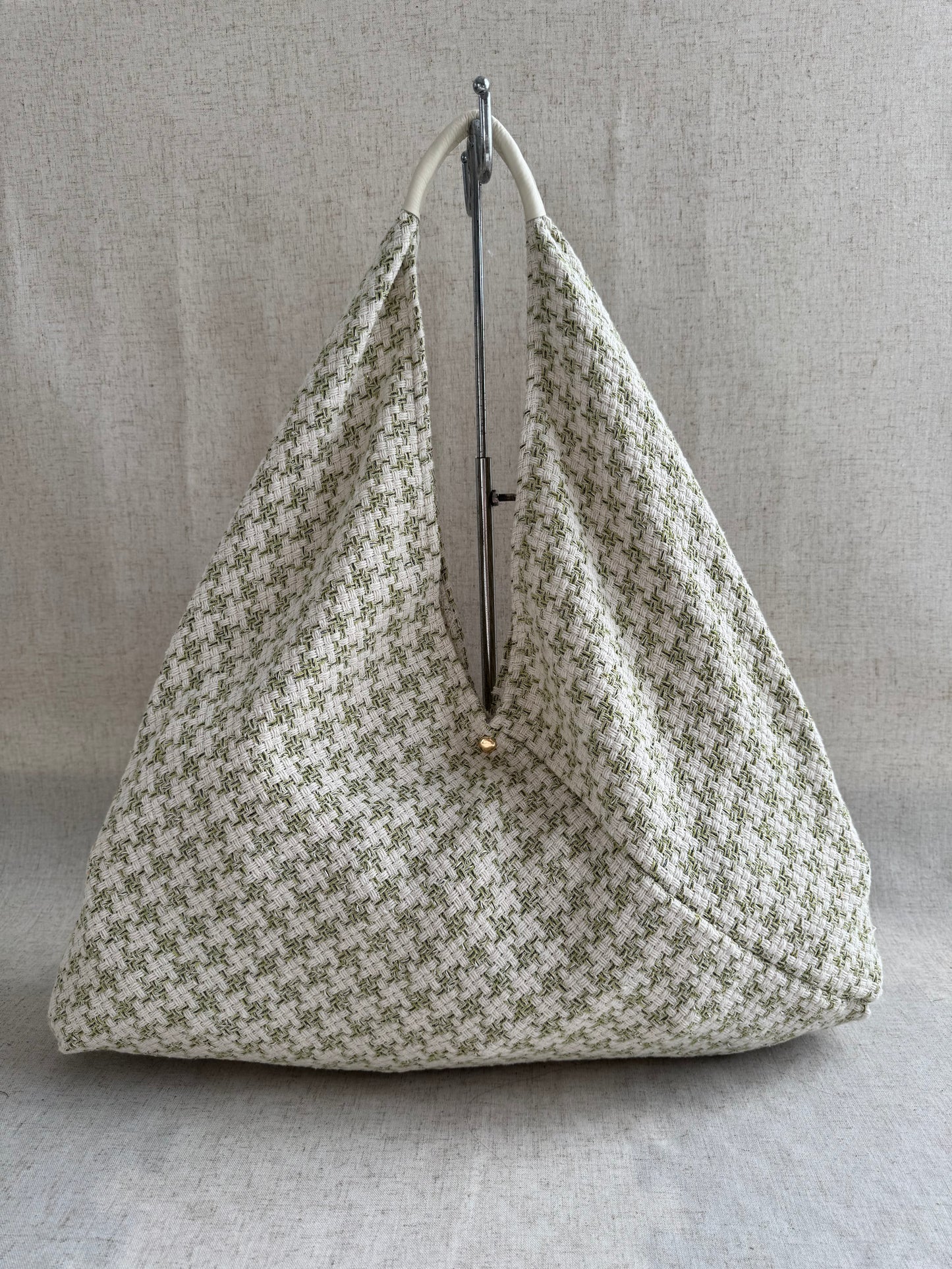 Maxi borsa a spalla Melissa in tessuto