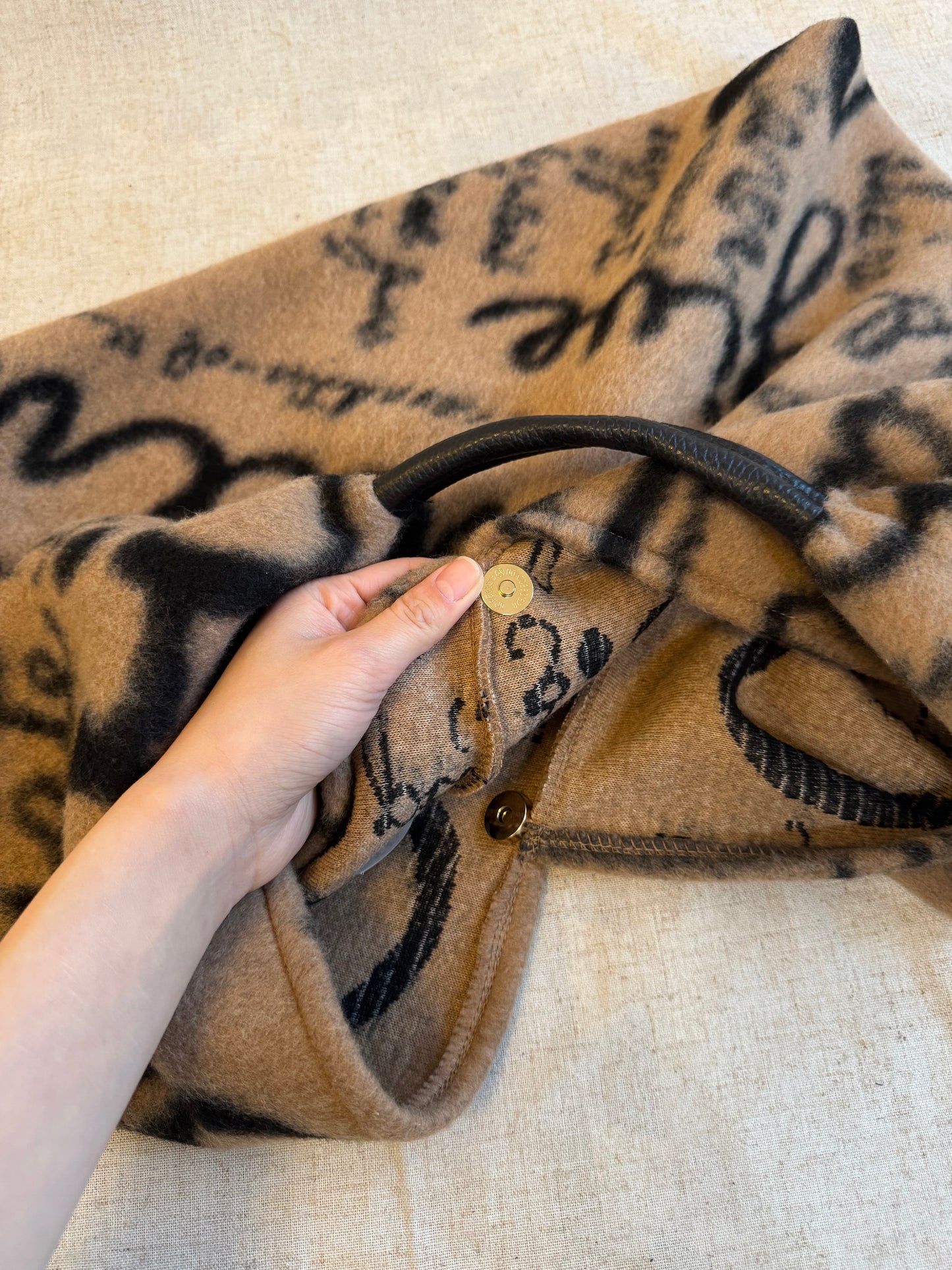 Maxi borsa a spalla Lana