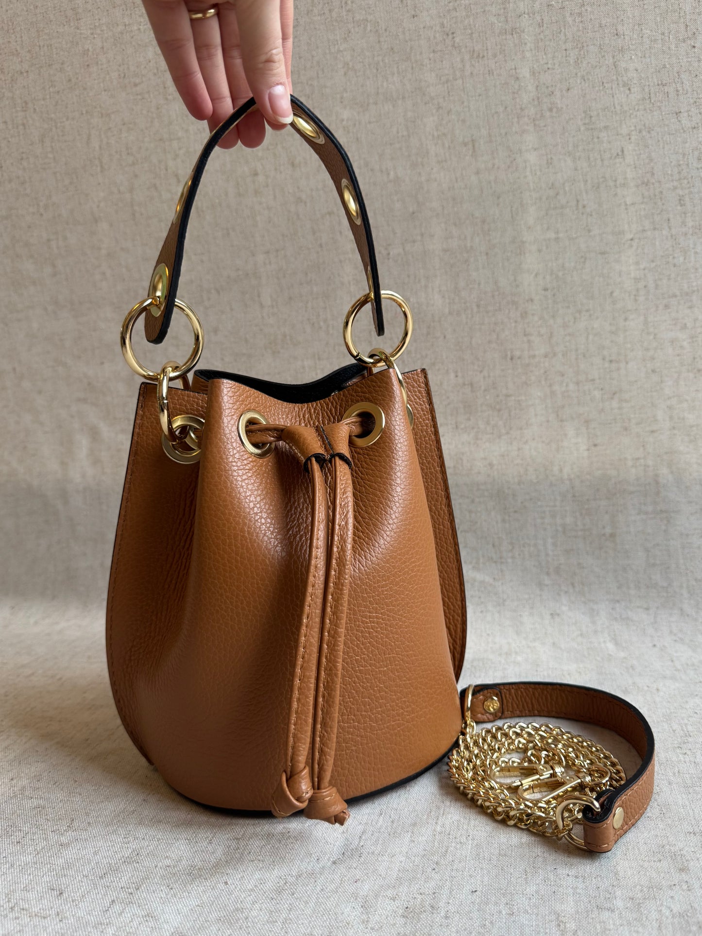 Borsa secchiello Vanilla - con tracolla lunga