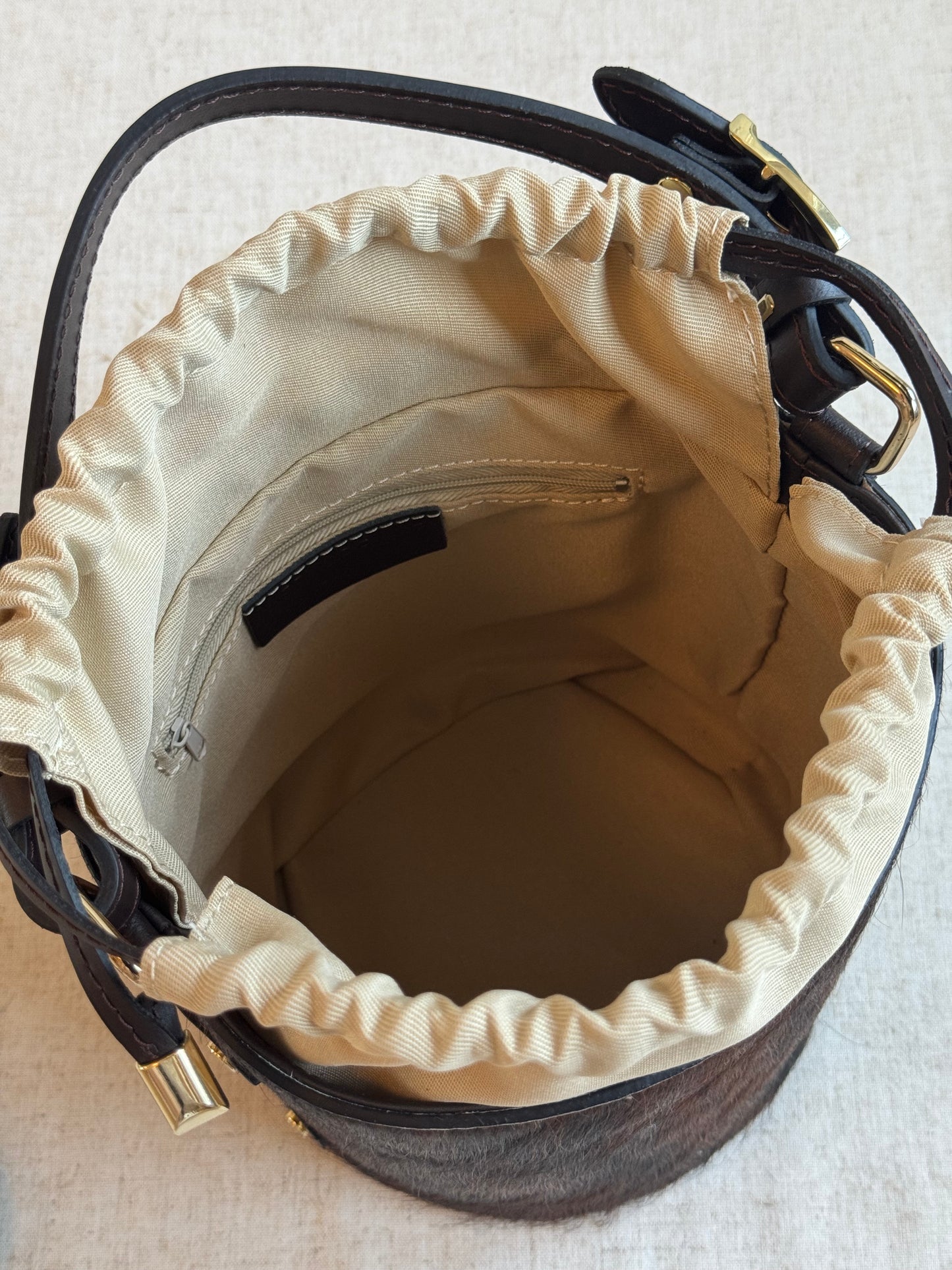 Borsa a spalla Ophelia - cavallino, con tracolla lunga