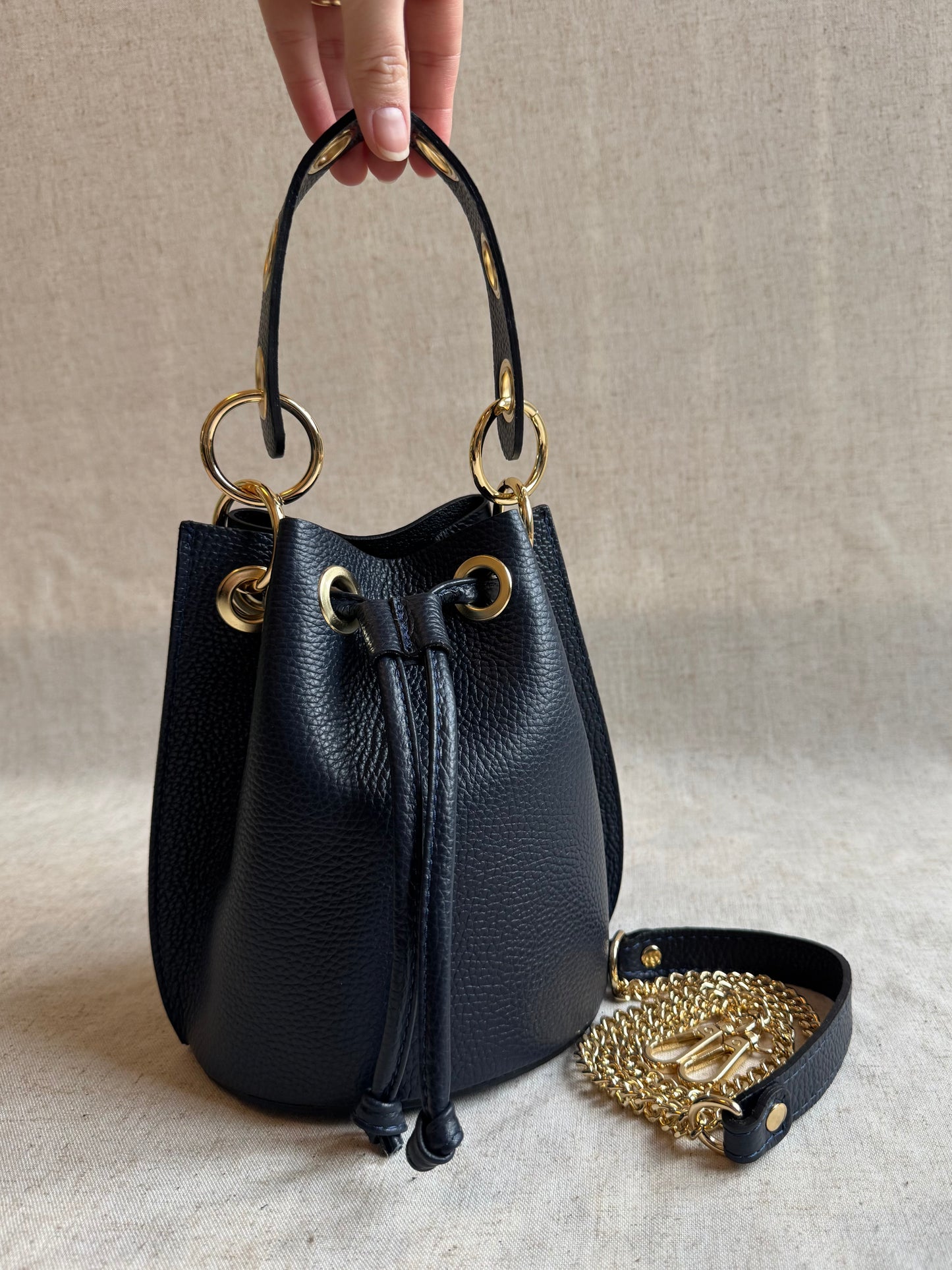 Borsa secchiello Vanilla - con tracolla lunga
