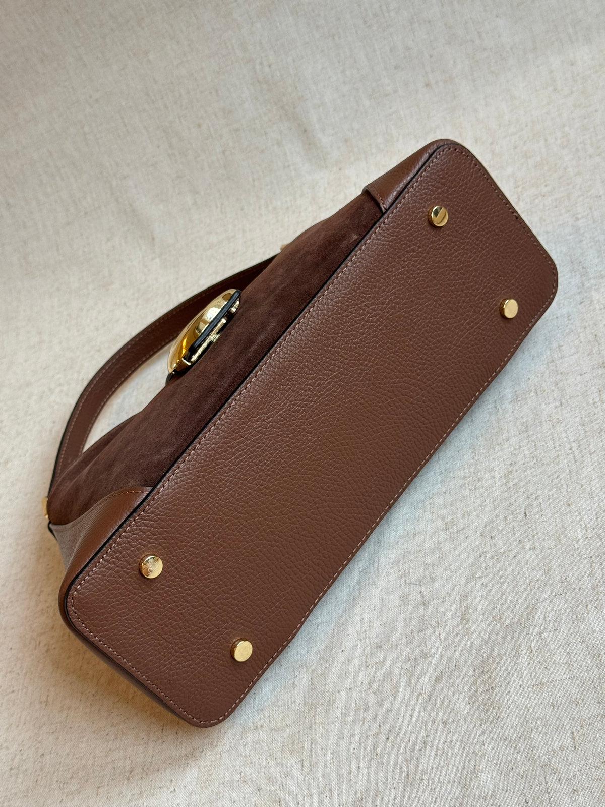 Borsa Cora - camoscio, con tracolla lunga