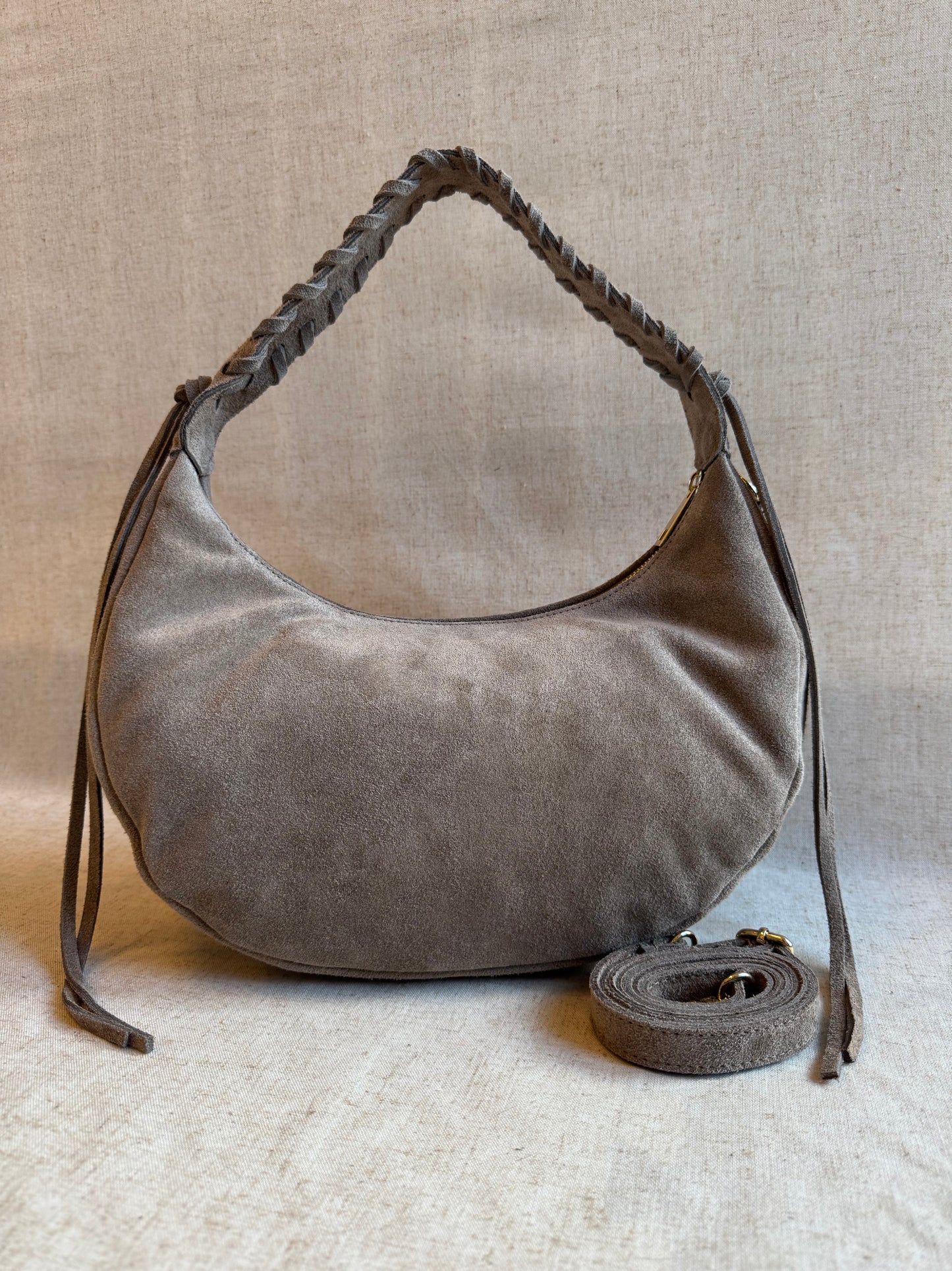 Borsa a spalla Ronda - camoscio, con tracolla lunga