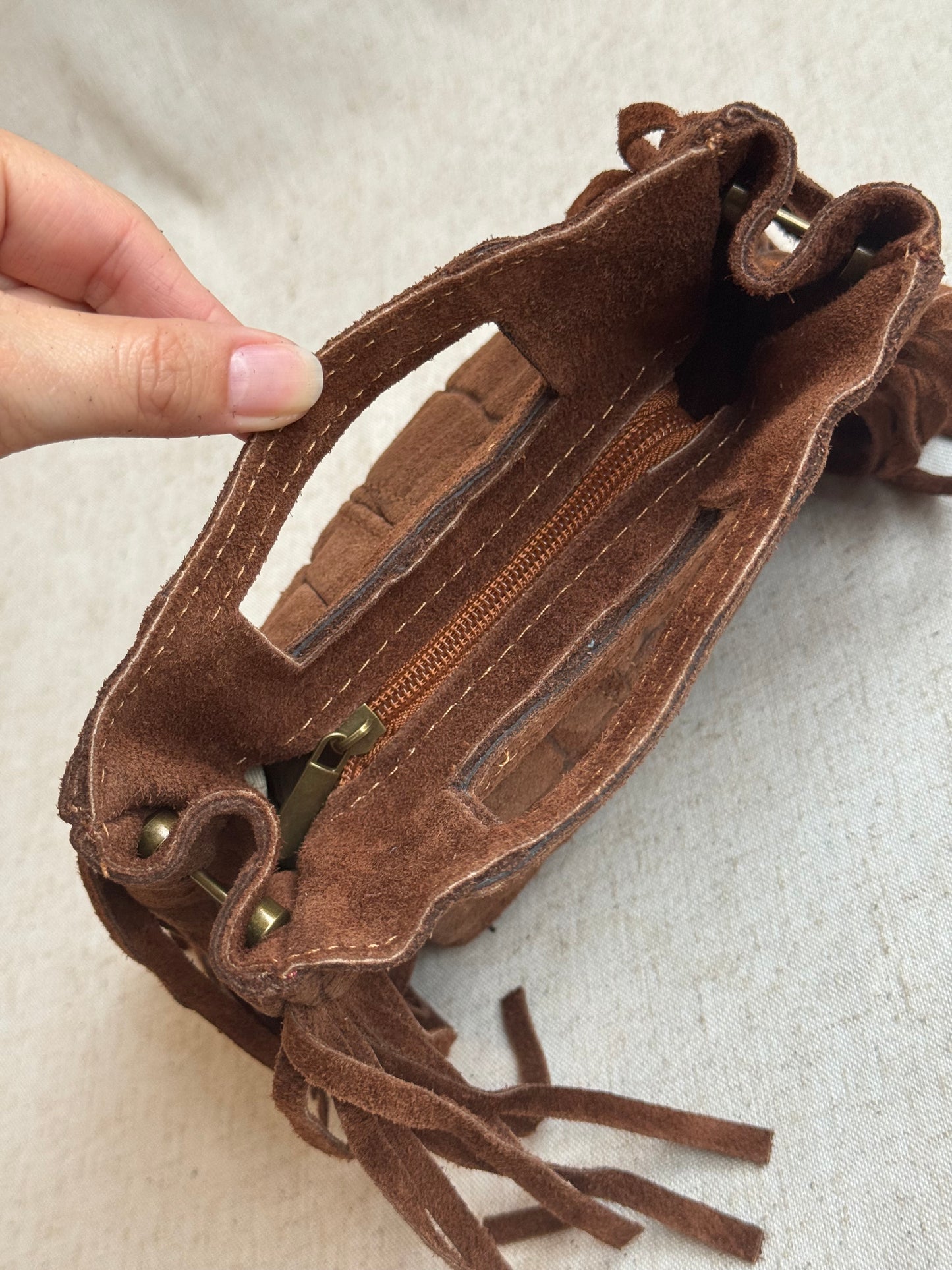 Borsa Riri - stampa coccodrillo, misura piccola, con tracolla lunga