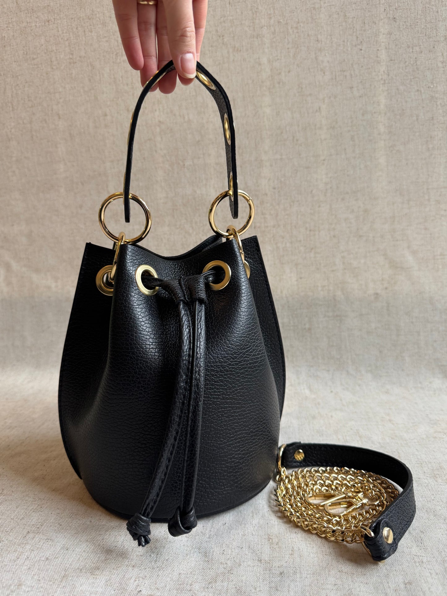 Borsa secchiello Vanilla - con tracolla lunga