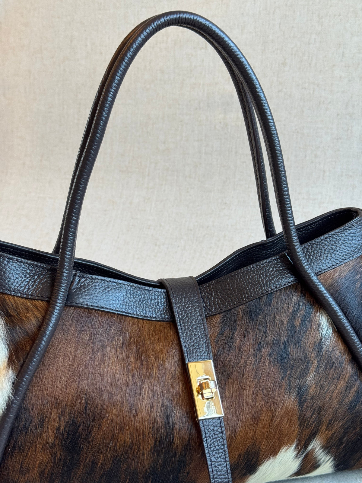 Borsa Carla - cavallino, con tracolla lunga