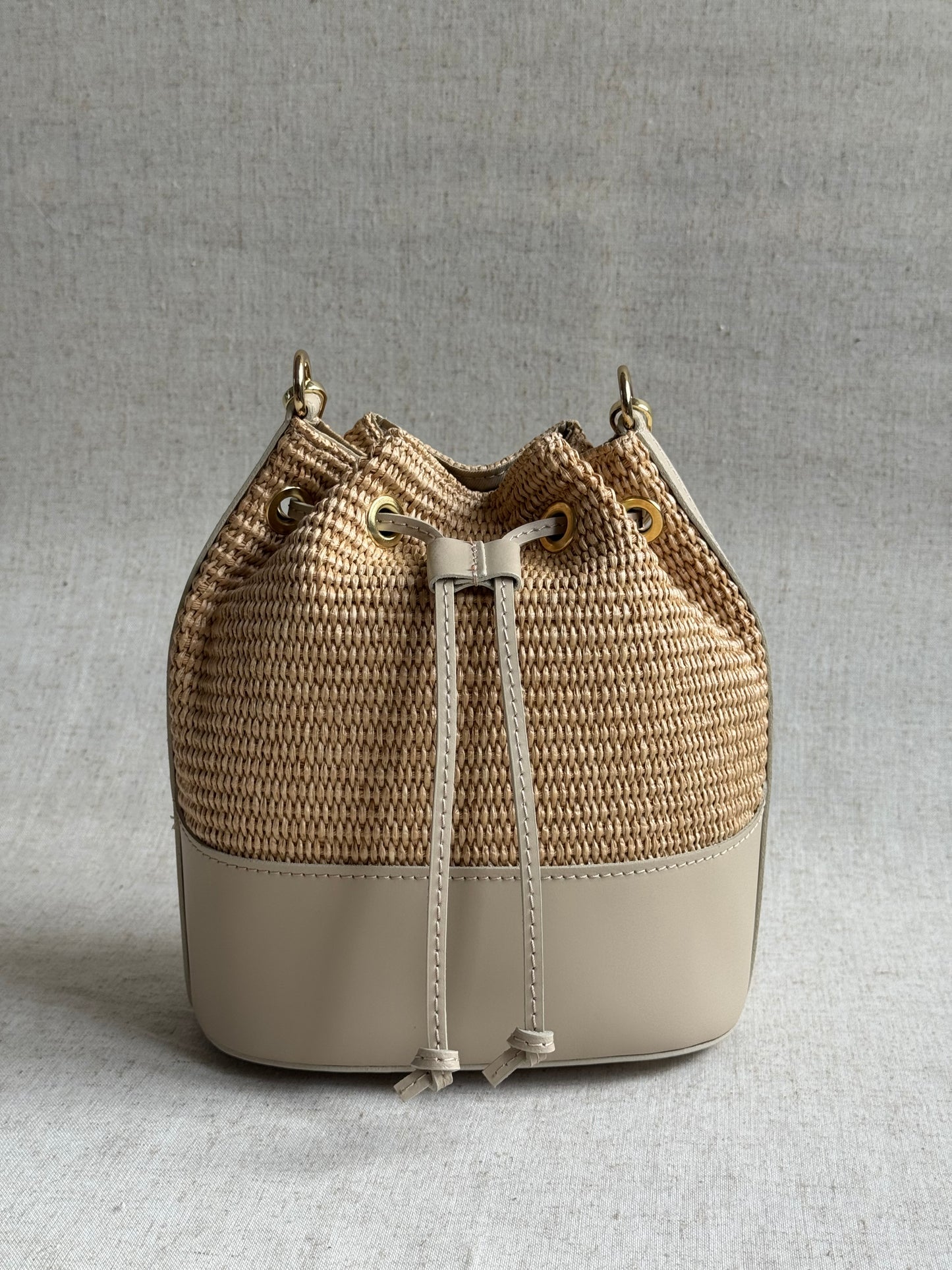 Borsa Versilia - rafia, con tracolla lunga