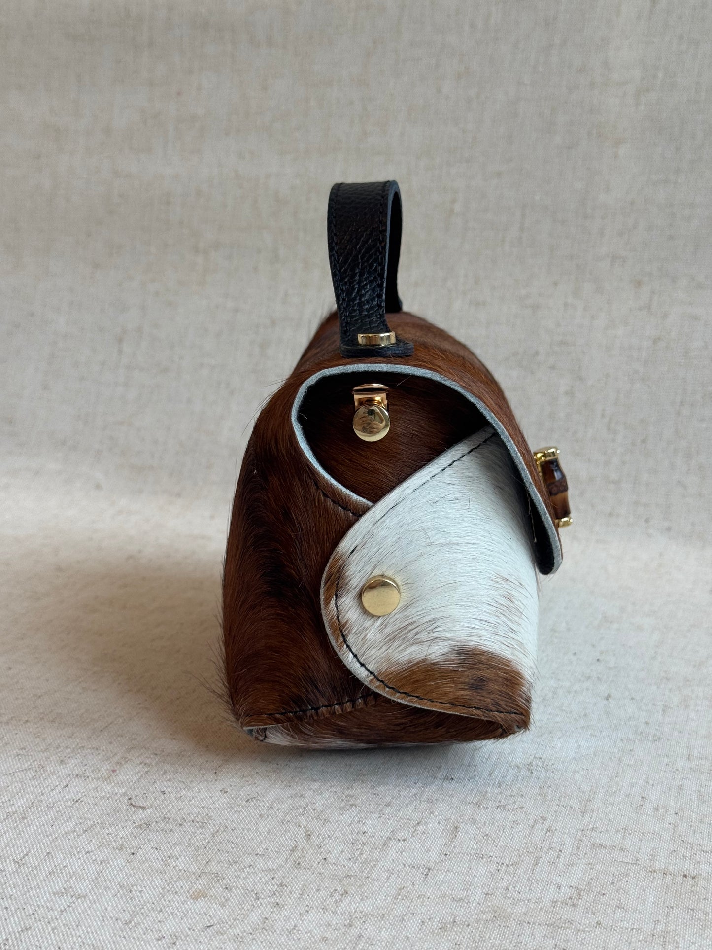 Borsa Lily - cavallino, con tracolla in catena