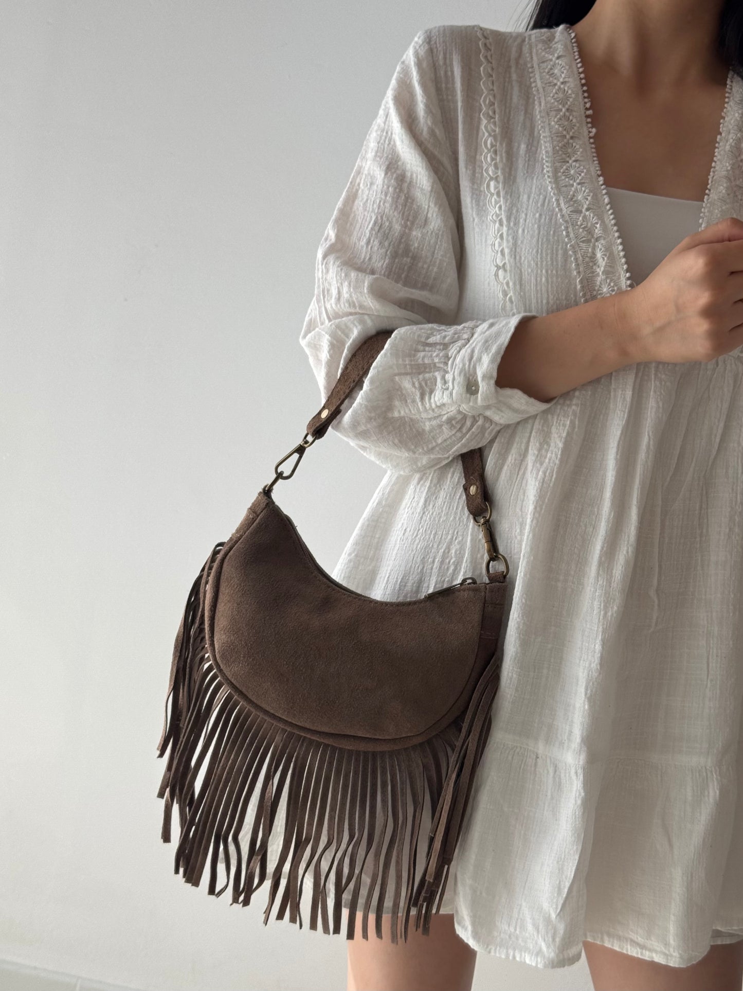 Borsa a spalla Meredith - con tracolla lunga