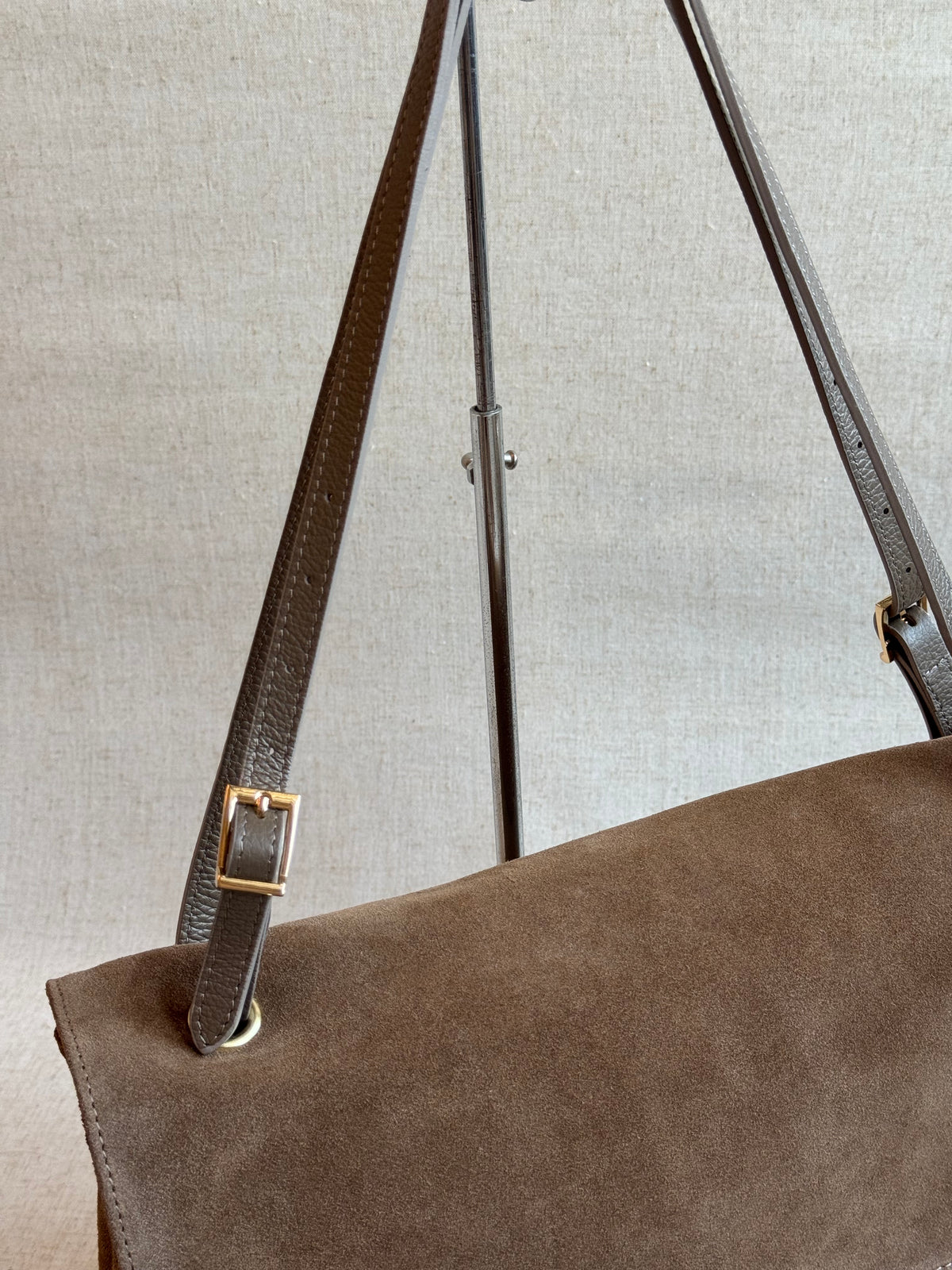 Borsa Chantal - camoscio, manico regolabile