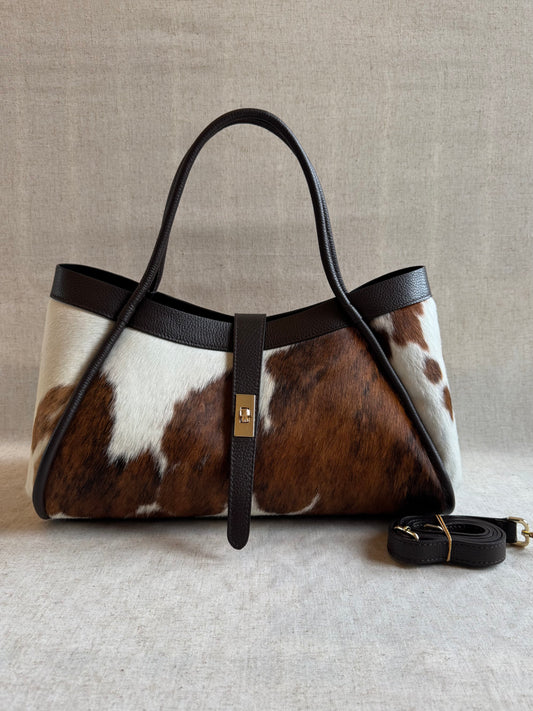 Preordine: Maxi borsa Carla - cavallino, con tracolla lunga