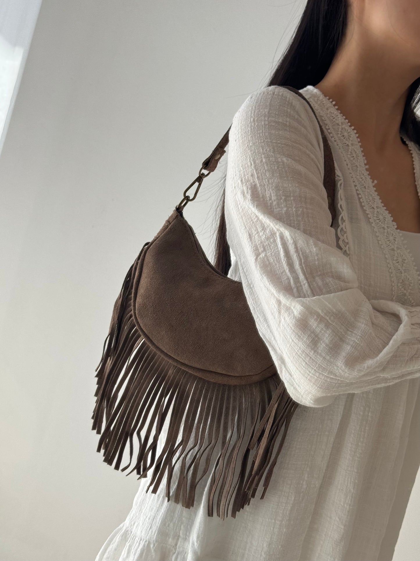 Borsa a spalla Meredith - con tracolla lunga