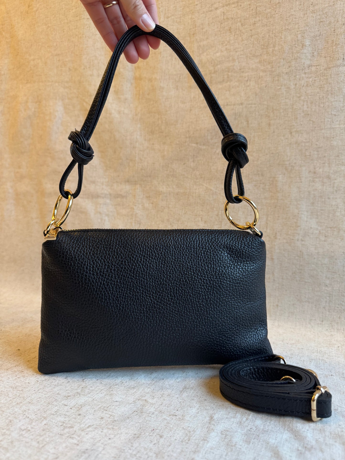 Borsa a spalla Agata - misura piccola, con tracolla lunga