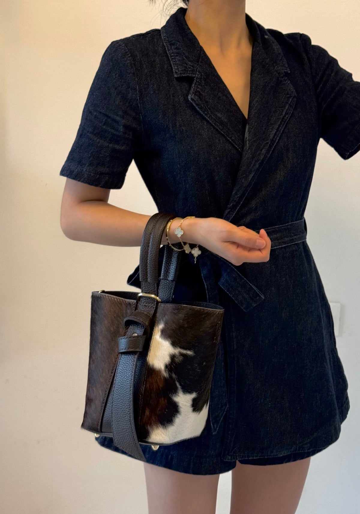 Borsa Vittoria - cavallino, con pochette e tracolla lunga